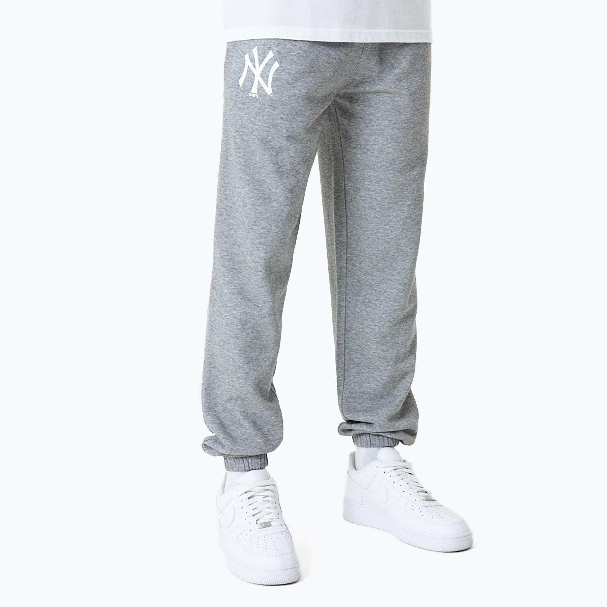 Spodnie męskie New Era MLB Essentls Jogger New York Yankees grey med 