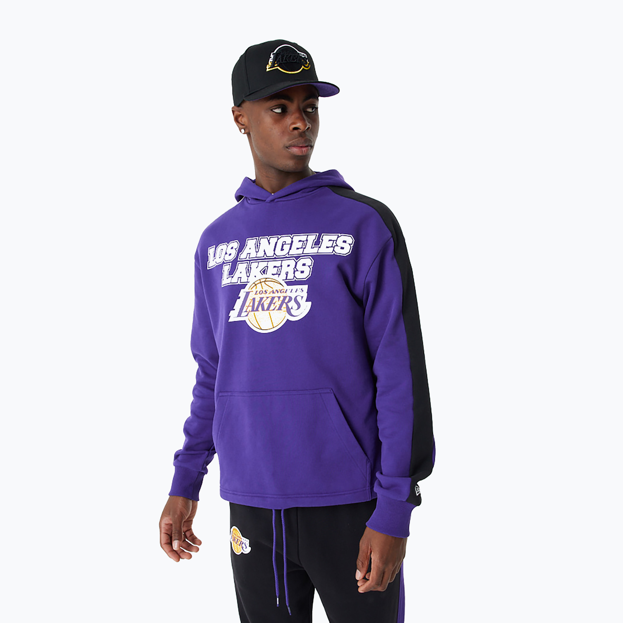 Bluza męska New Era NBA Large Graphic OS Hoody Los Angeles Lakers purple 