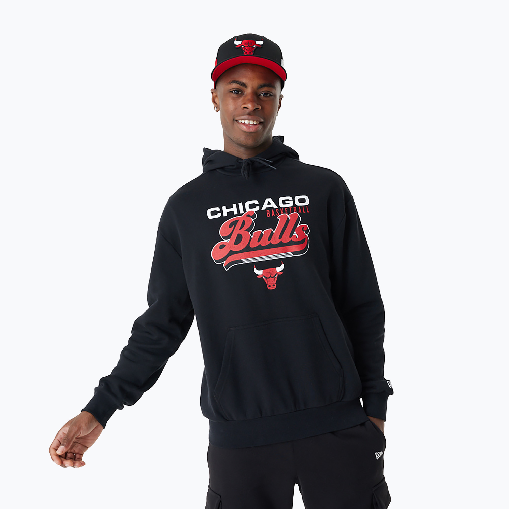 Pánska mikina New Era NBA Graphic OS Hoody Chicago Bulls black (NBA Graphic OS Hoody Chicago Bulls 60424425)