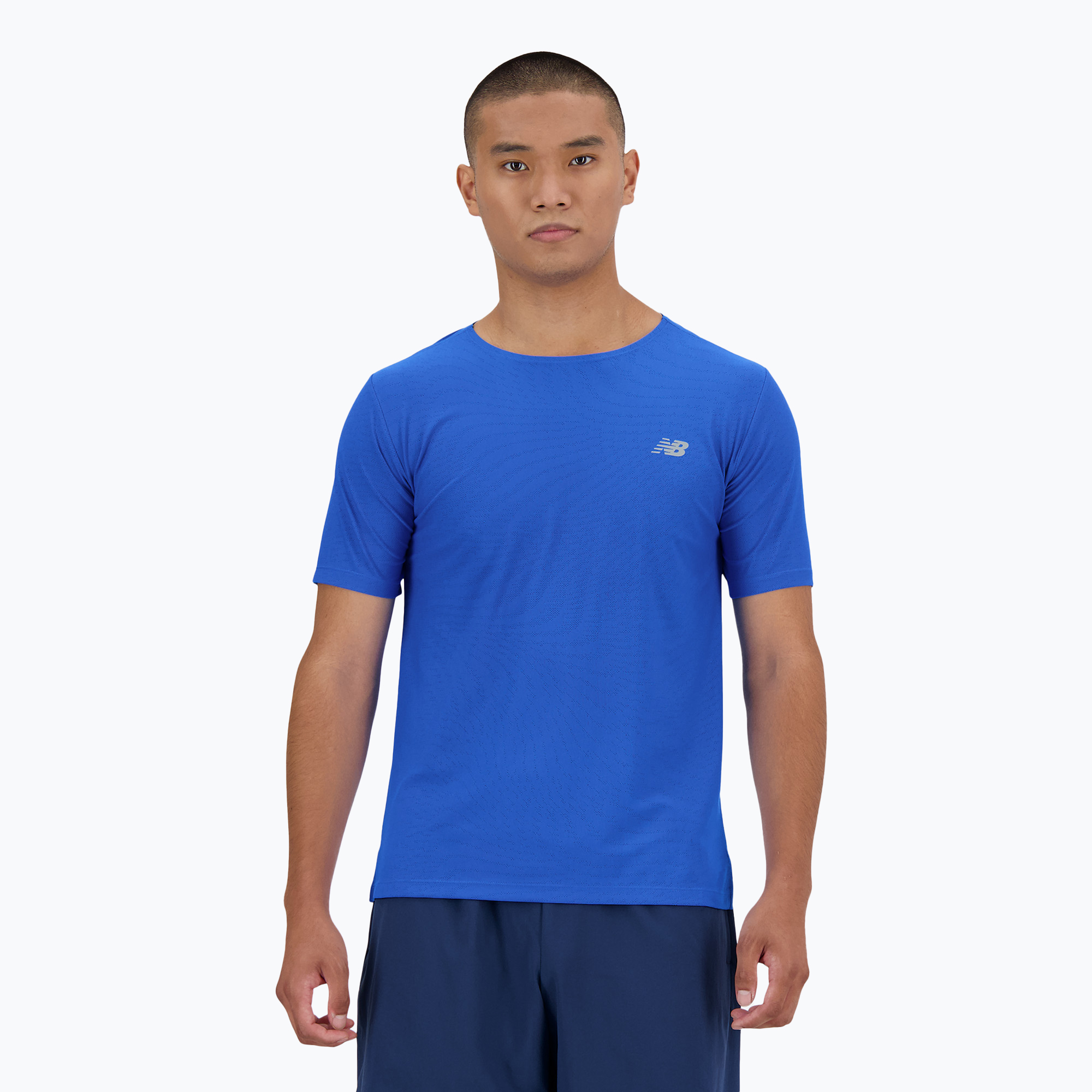 Koszulka męska New Balance Athletics Jacquard blue oasis 