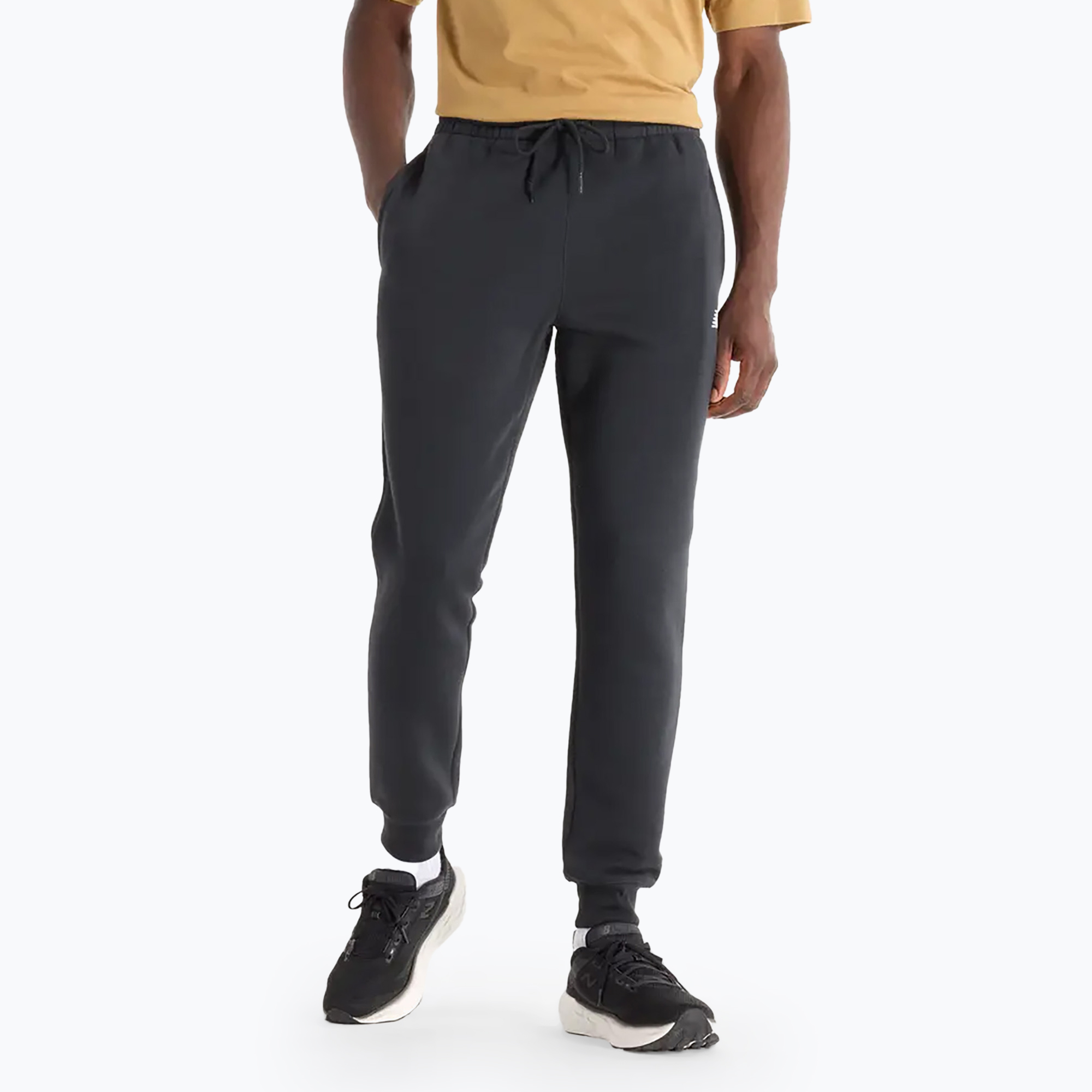 Spodnie męskie New Balance Fleece Jogger black 