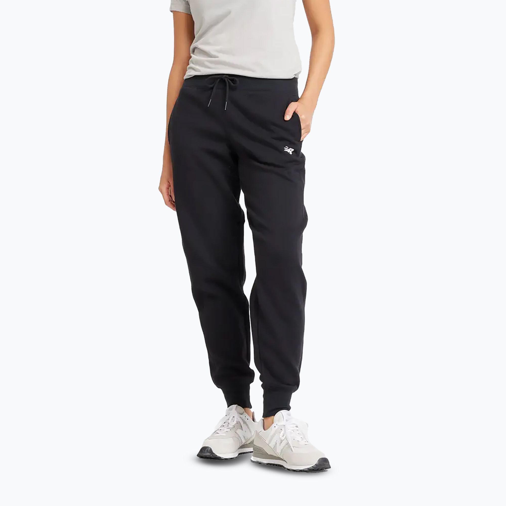Spodnie damskie New Balance Fleece Jogger black 