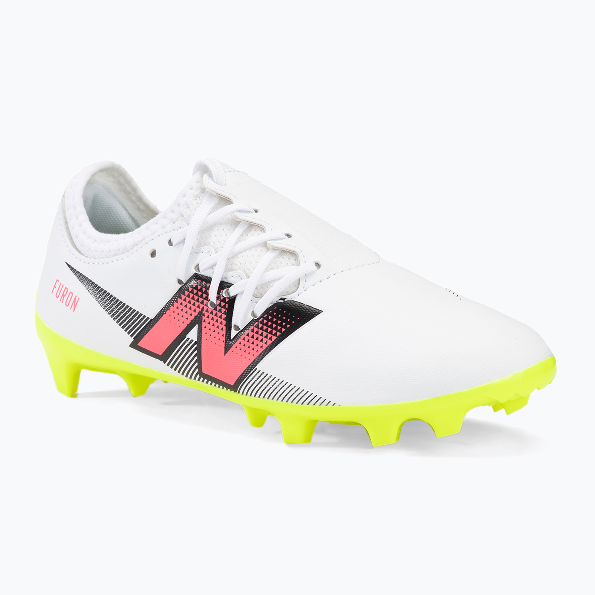 Buty piłkarskie dziecięce New Balance Furon Dispatch V7+ FG white 