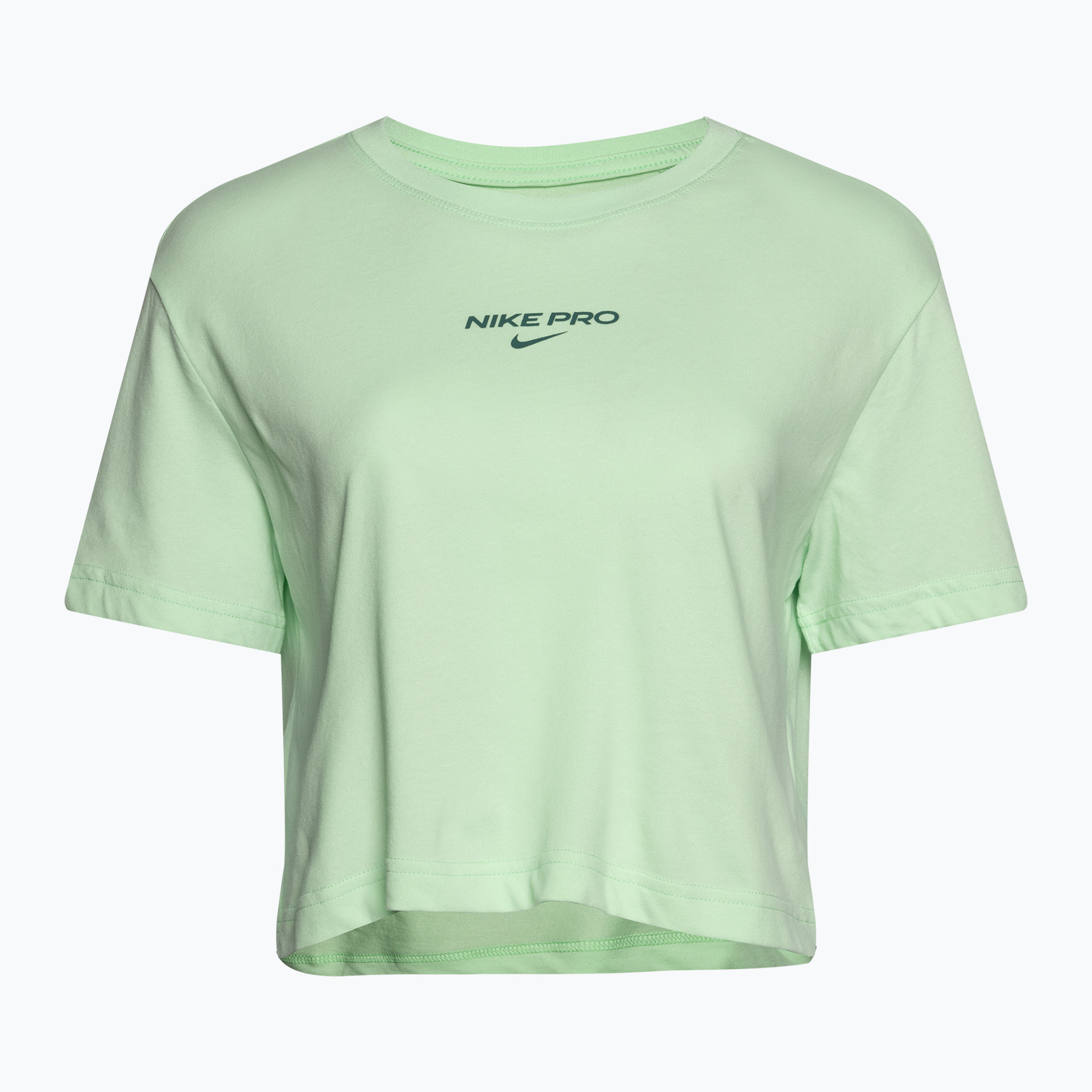 Koszulka treningowa damska Nike Pro Dri-Fit Cropped vapour green 