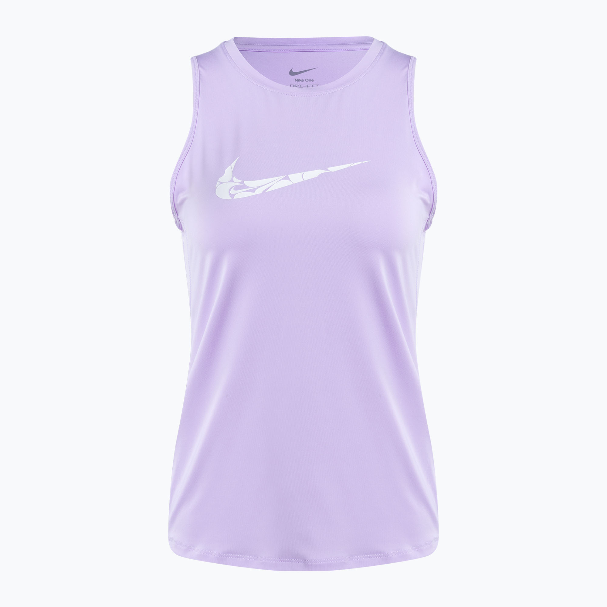 Koszulka do biegania damska Nike One Graphic Tank lilac bloom/white 