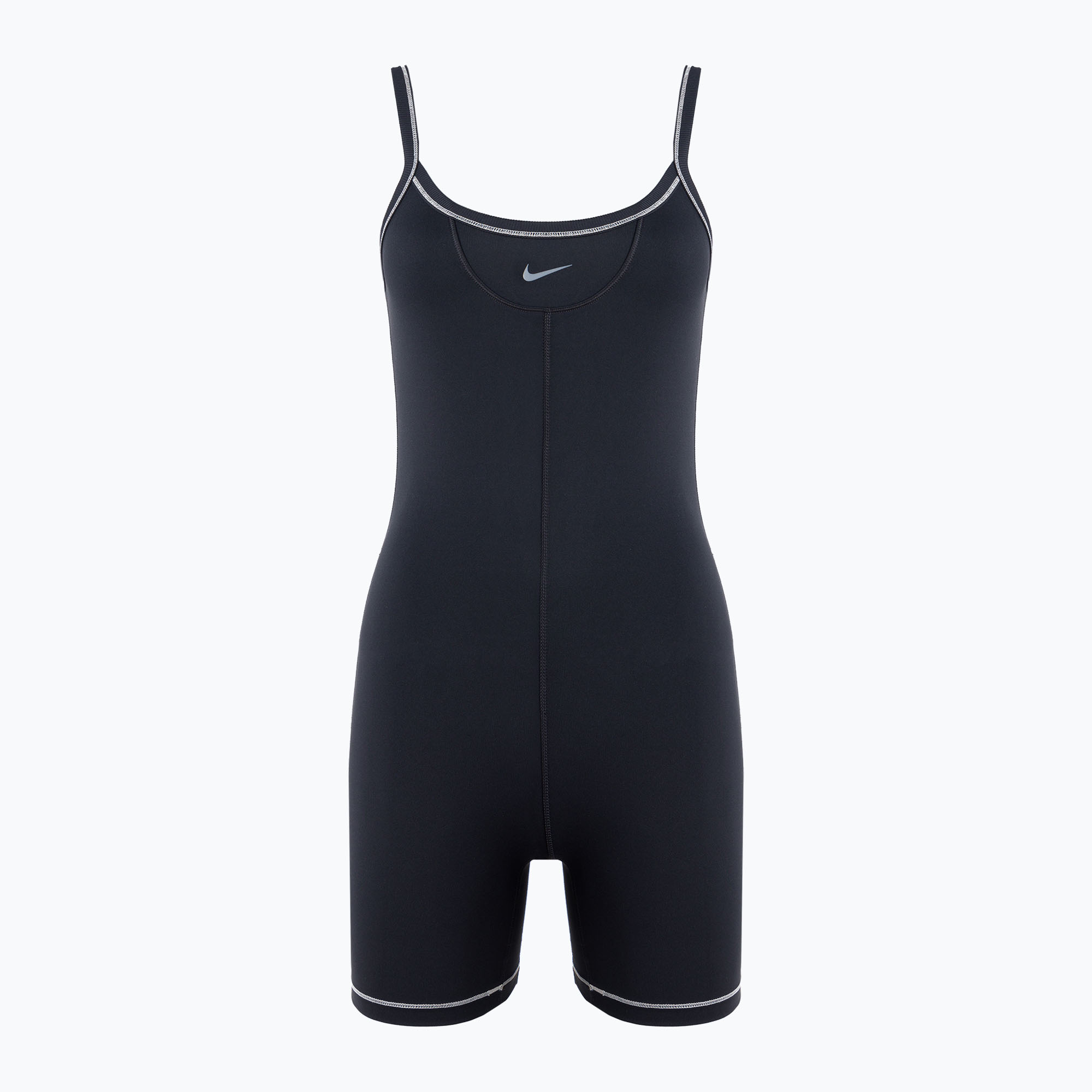 Kombinezon damski Nike One Dri-FIT Short black/light orewood brown/cool grey 
