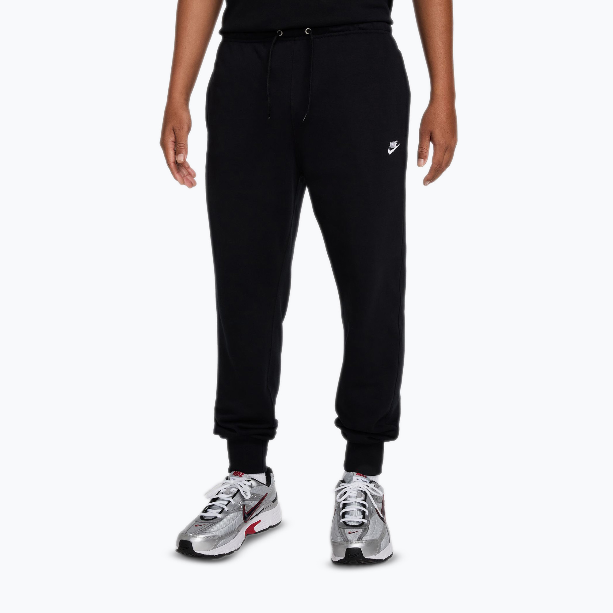 Spodnie męskie Nike Club French Terry Joggers black/black/white 