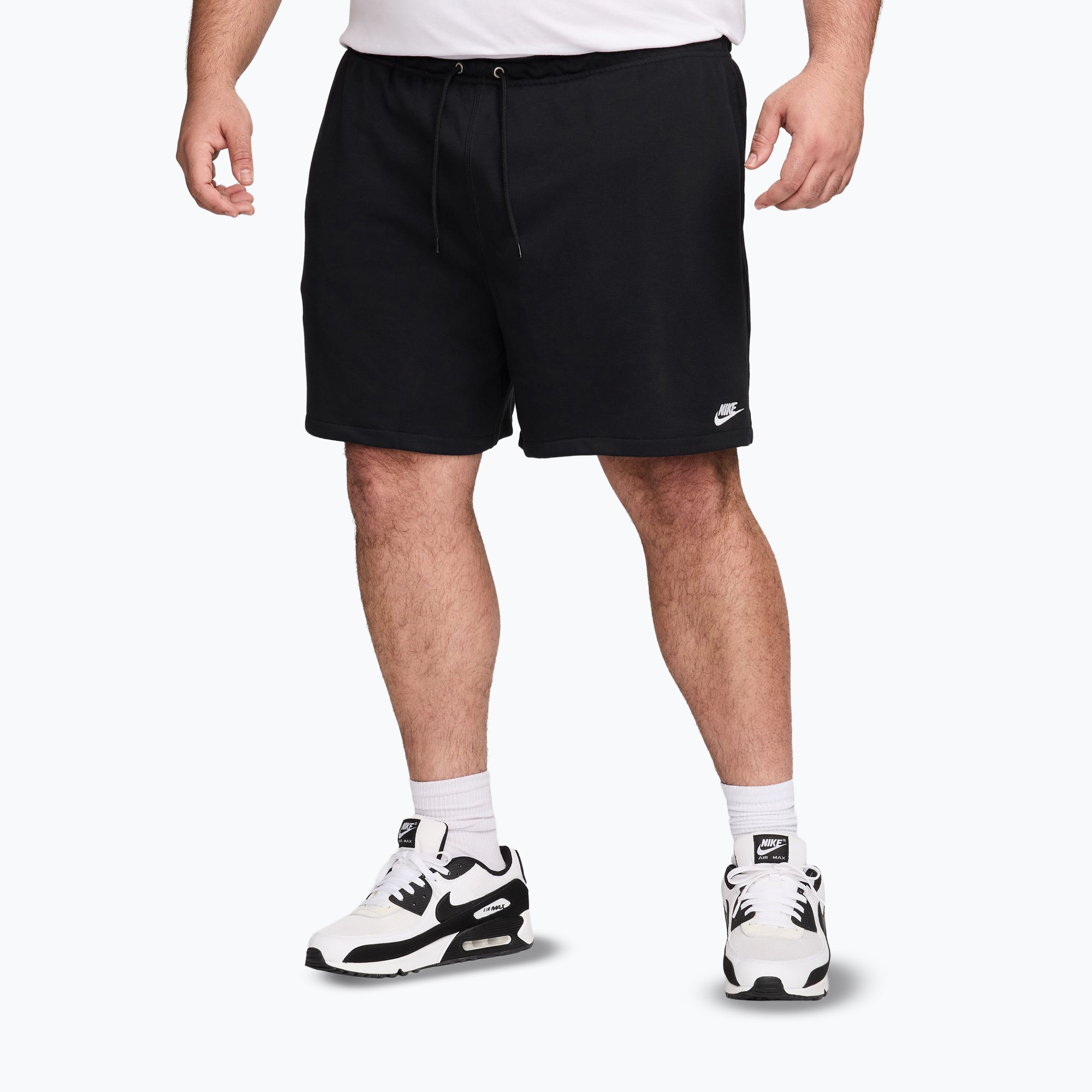 Spodenki męskie Nike Club French Terry Flow black/black/white 
