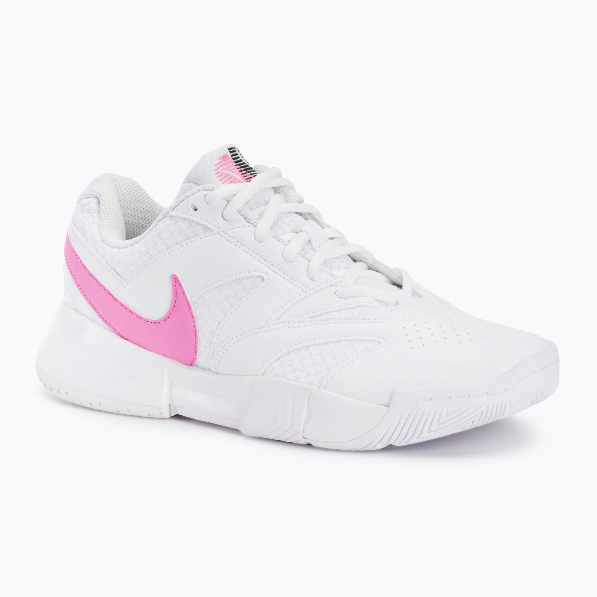 Scarpe da tennis da donna Nike Court Lite 4 bianco/nero/rosa brillante (39 EU) (Court Lite 4 FD6575-108)