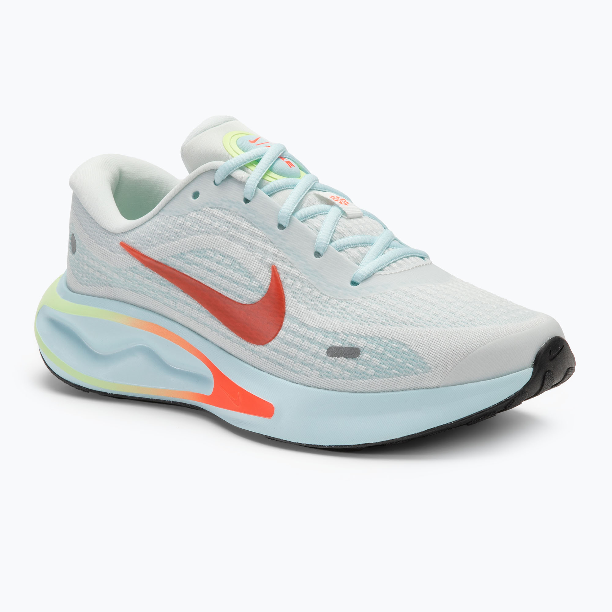 Nike Journey Run scarpe da corsa da donna vertice bianco / ghiacciaio blu / volt a malapena / luminoso cremisi (40 EU) (Journey Run FJ7765-101)