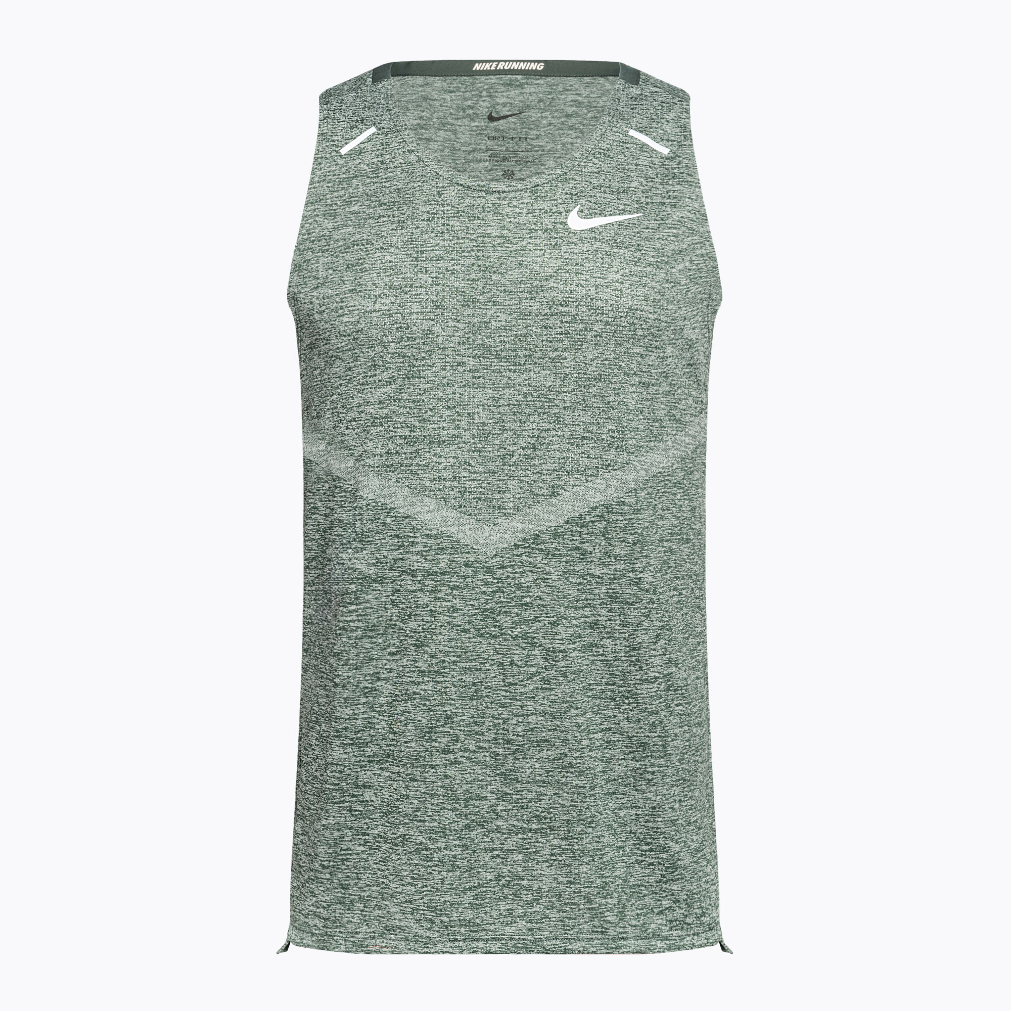 Koszulka do biegania męska Nike Dri-Fit Rise 365 vintage green/heather 