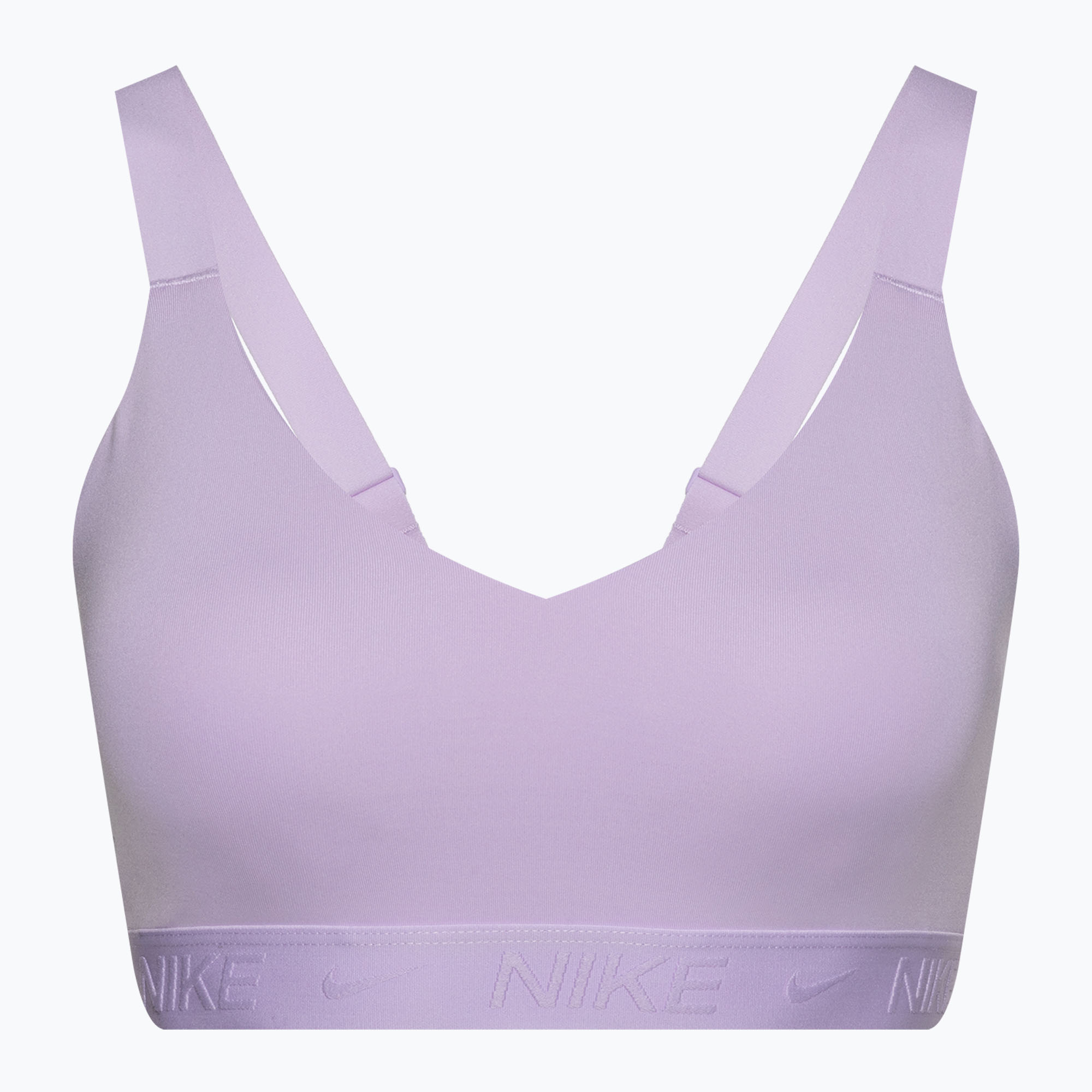 Biustonosz treningowy Nike Indy Medium Support lilac bloom/lilac bloom 