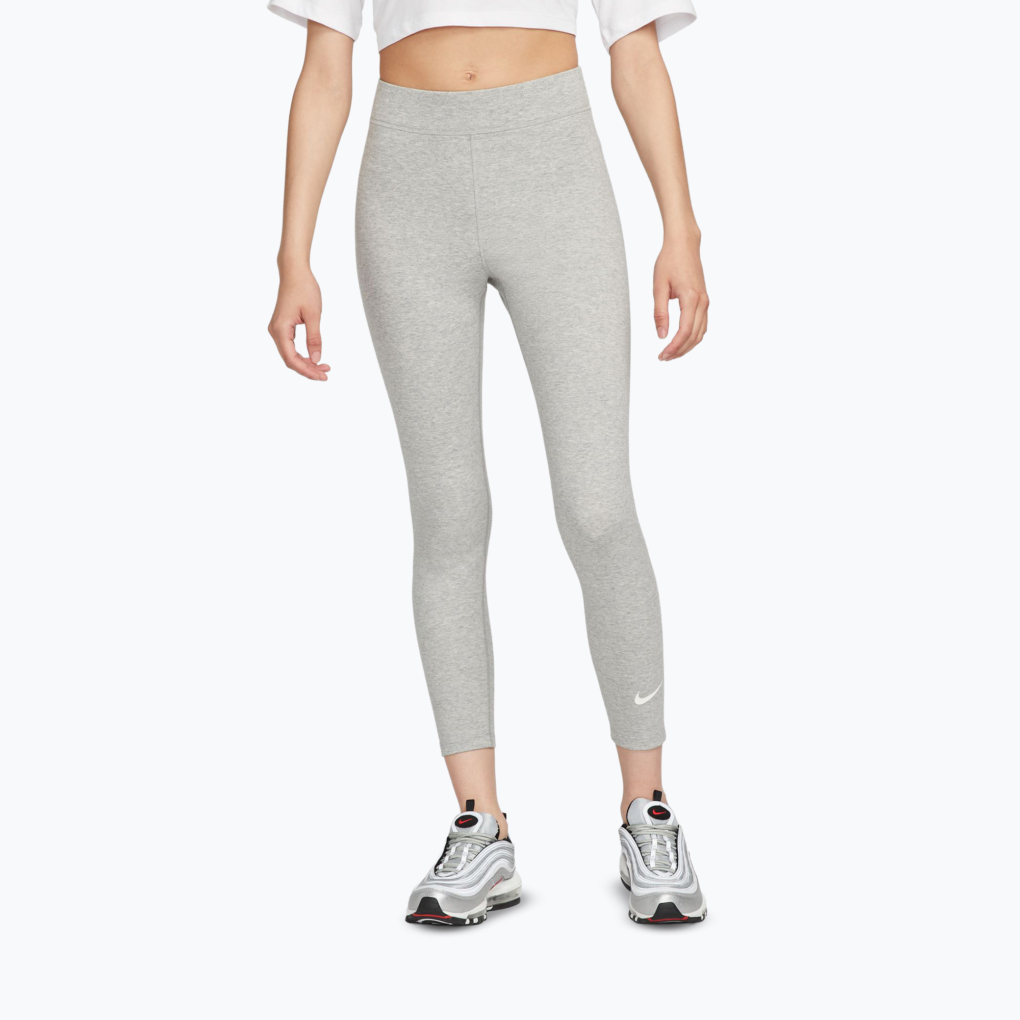 Legginsy damskie Nike Sportswear Classic dark grey heather/sail 