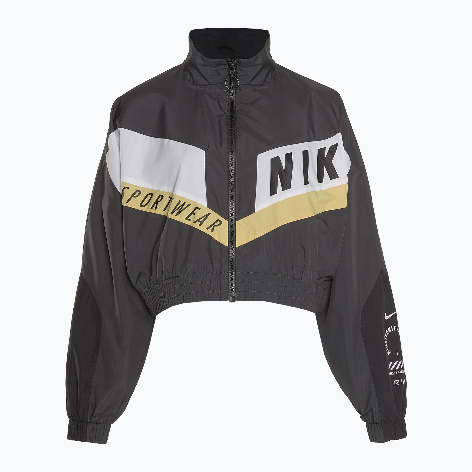 Kurtka damska Nike Sportswear Woven dark smoke grey/black 