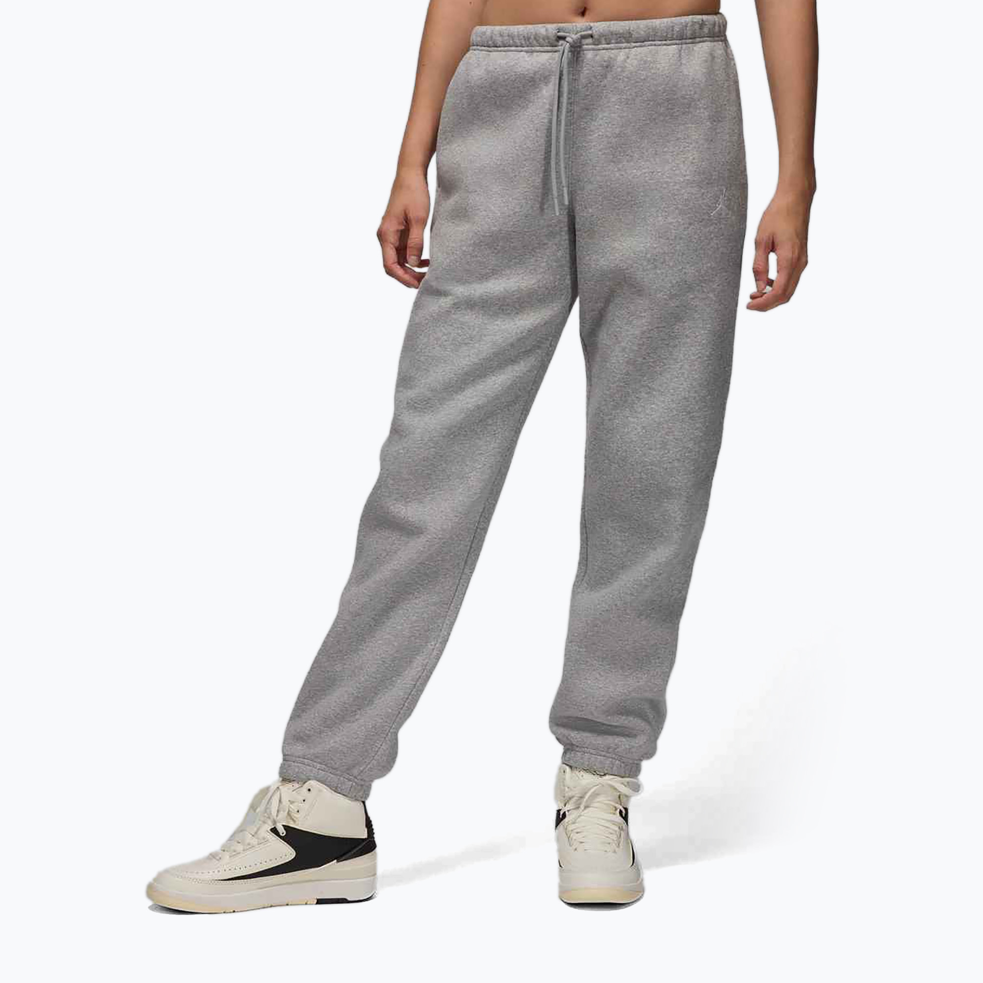 Dámske nohavice Nike Jordan Brooklyn Fleece dark grey heather/white (Jordan Brooklyn Fleece FV7077)