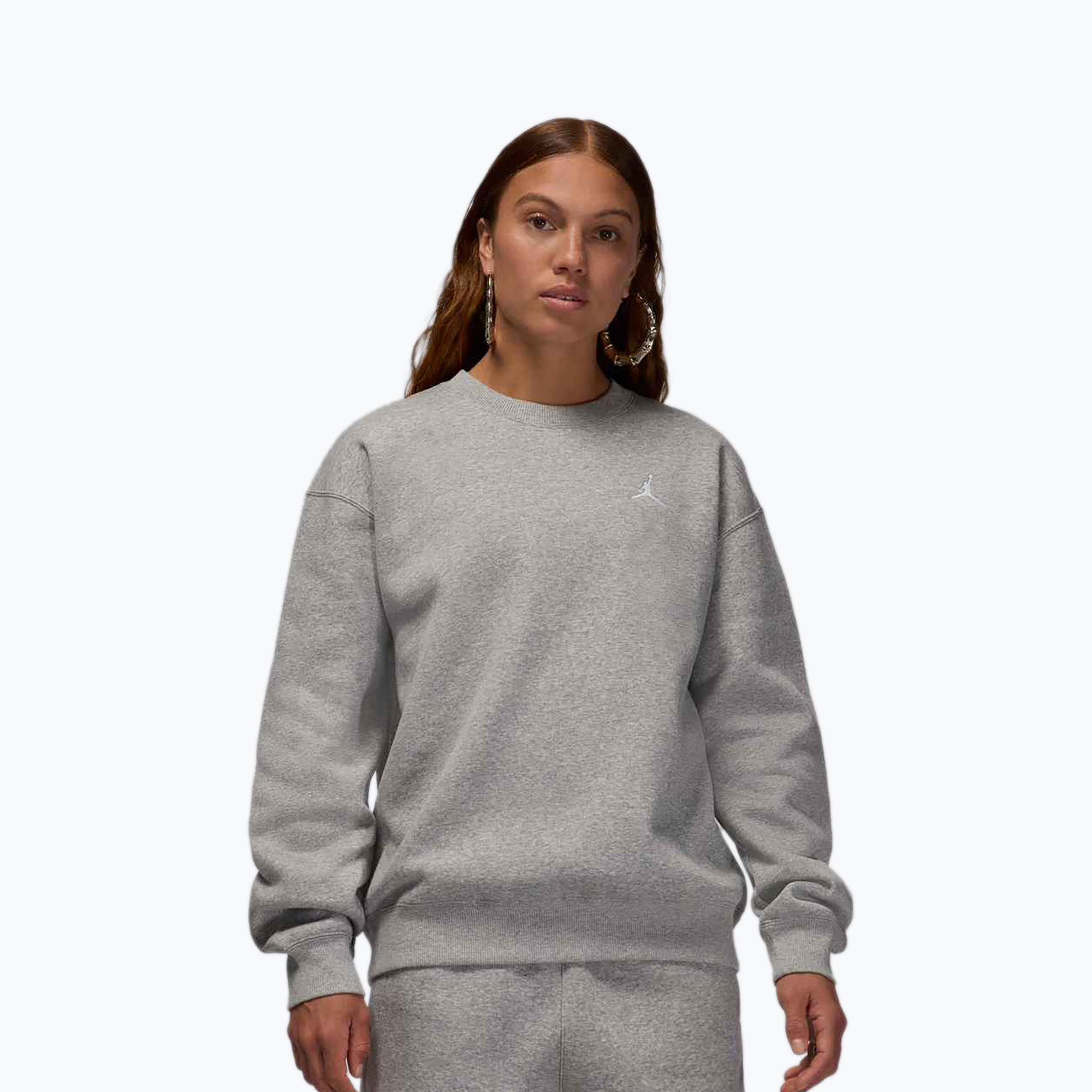 Bluza damska Nike Jordan Brooklyn Fleece dark grey heather/white 