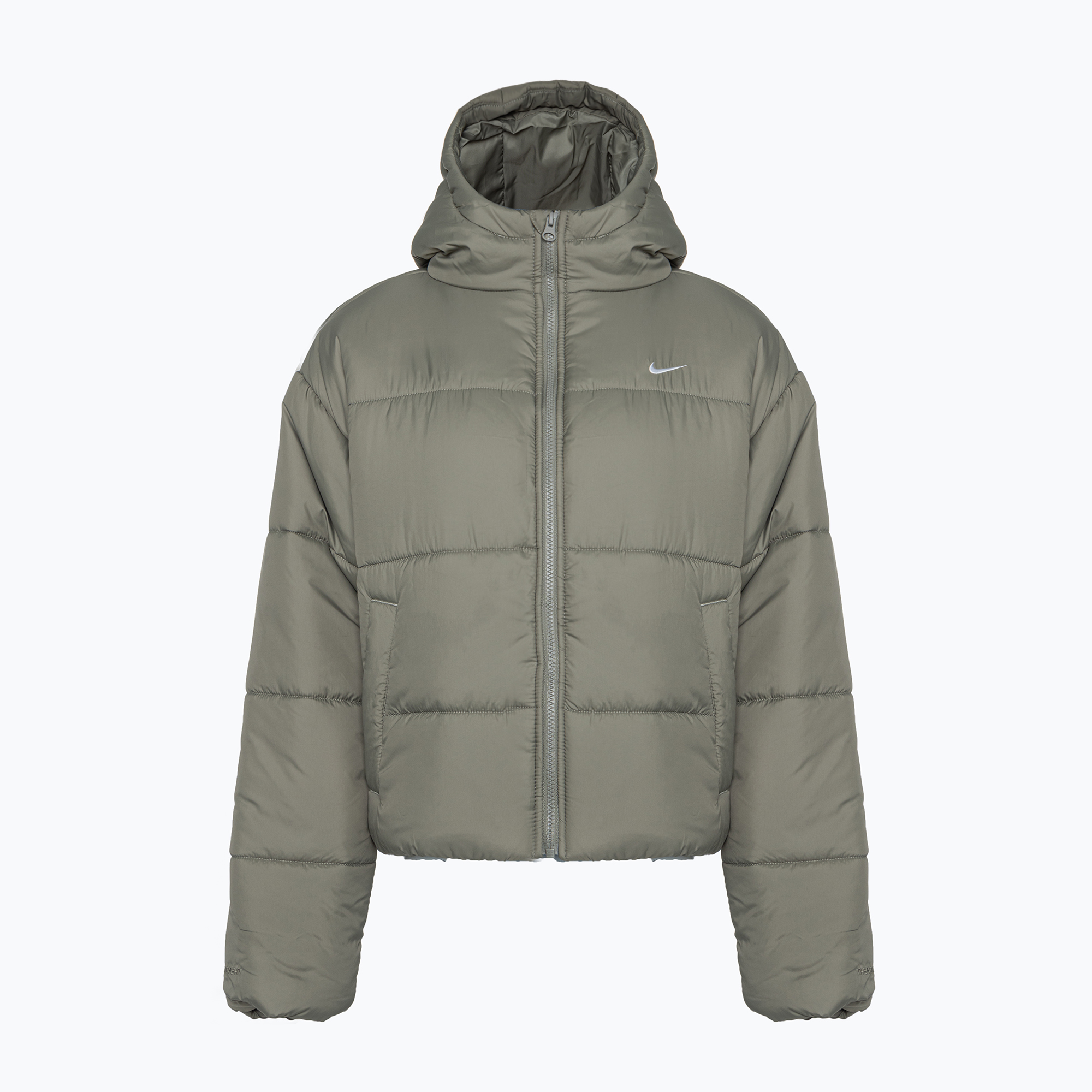 Kurtka damska Nike Sportswear Classic Puffer Therma-Fit light army/white 