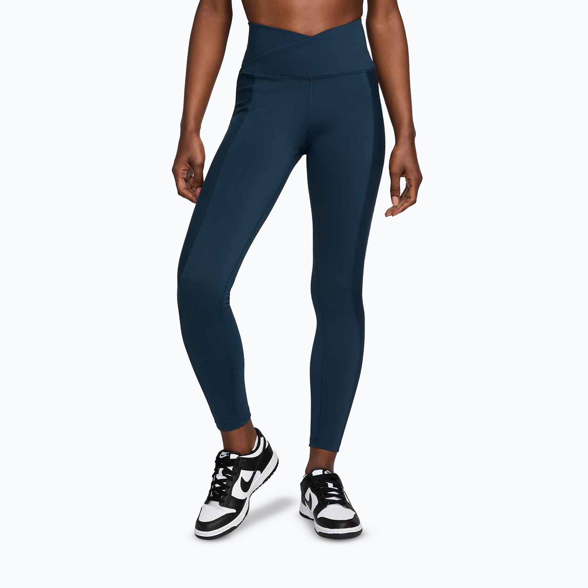 Legginsy damskie Nike One Wrap High-Waist 7/8 armory navy 