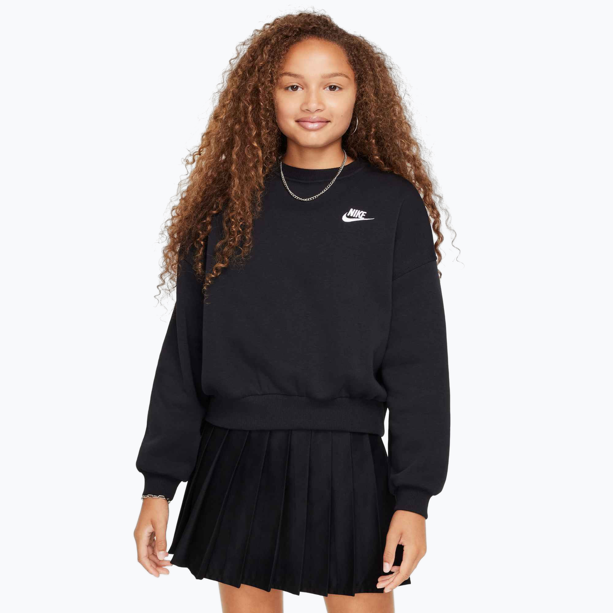 Bluza dziecięca Nike Sportswear Club Fleece black/white 