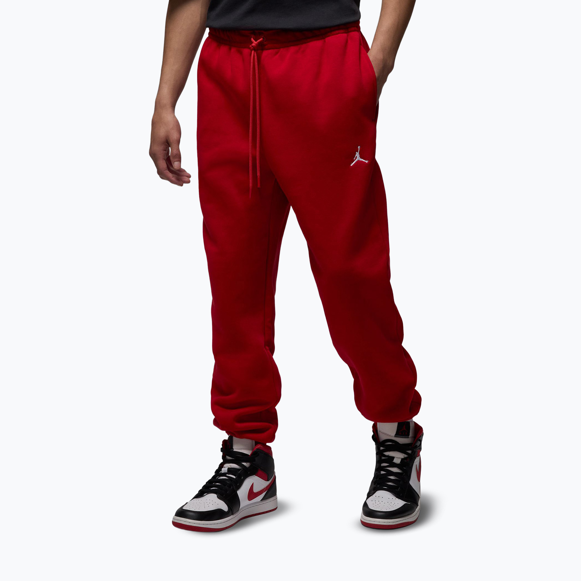 Мъжки панталони Nike Jordan Brooklyn Fleece gym red/white