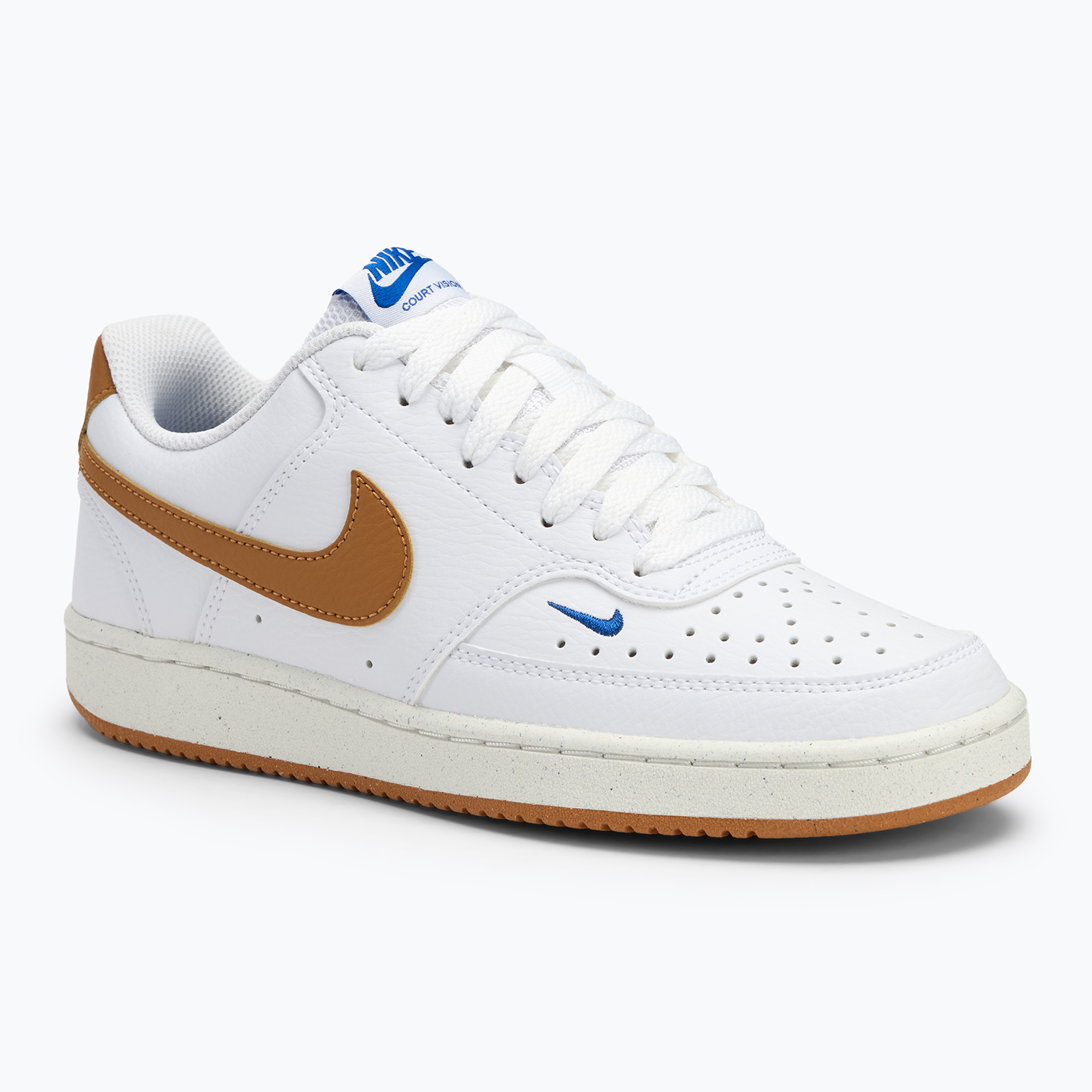 Buty damskie Nike Court Vision Low Next Nature white/game royal/sail/flax 