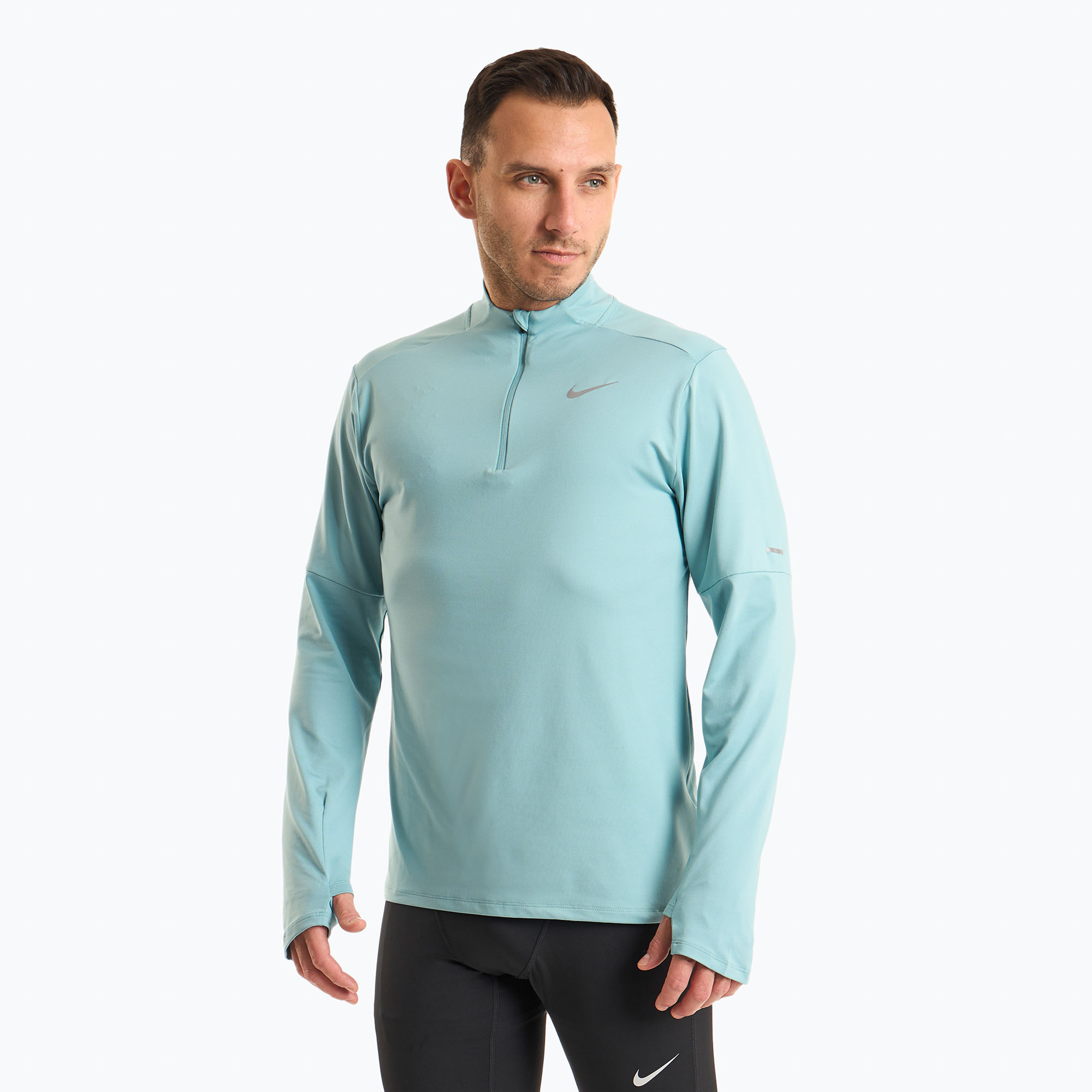 Longsleeve do biegania męski Nike Dri-FIT Element 1/2-Zip denim turquoise 
