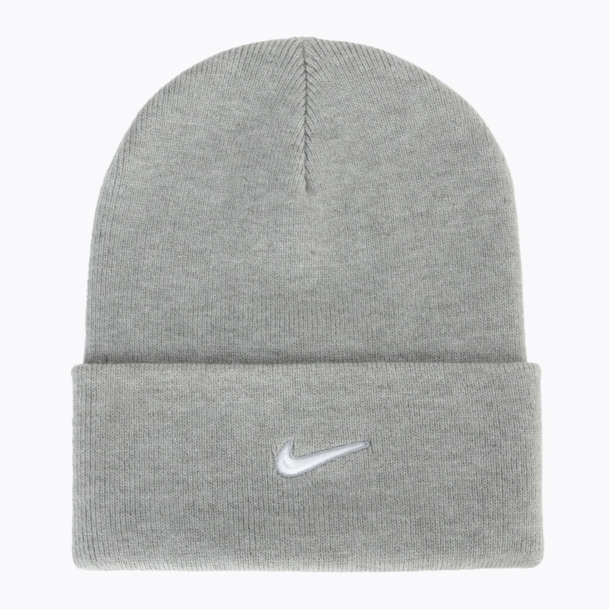 Мъжка зимна шапка Nike Peak Swoosh Beanie dark grey heather/white