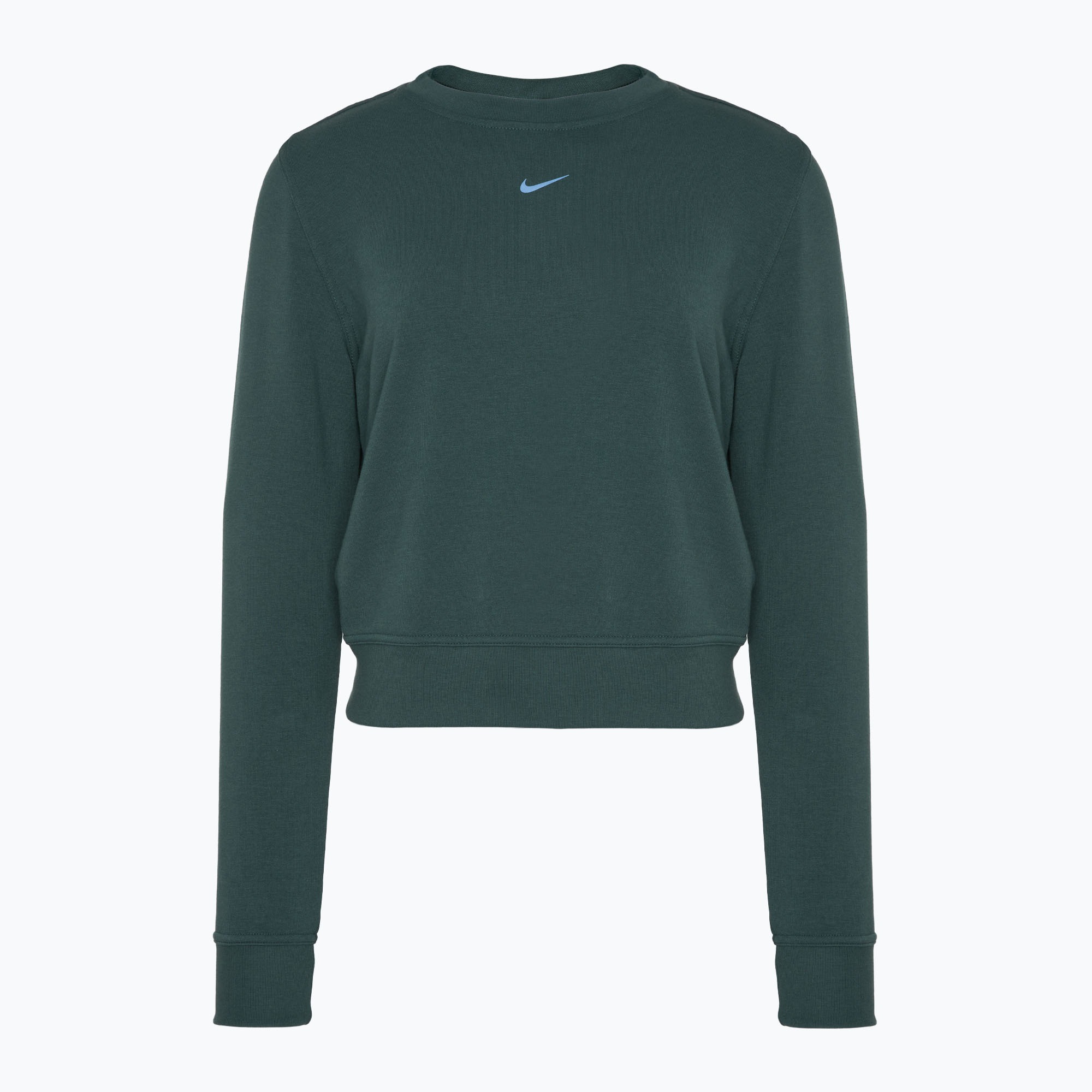 Bluza damska Nike Dri-FIT One Crew Neck French Terry vintage green/ black 