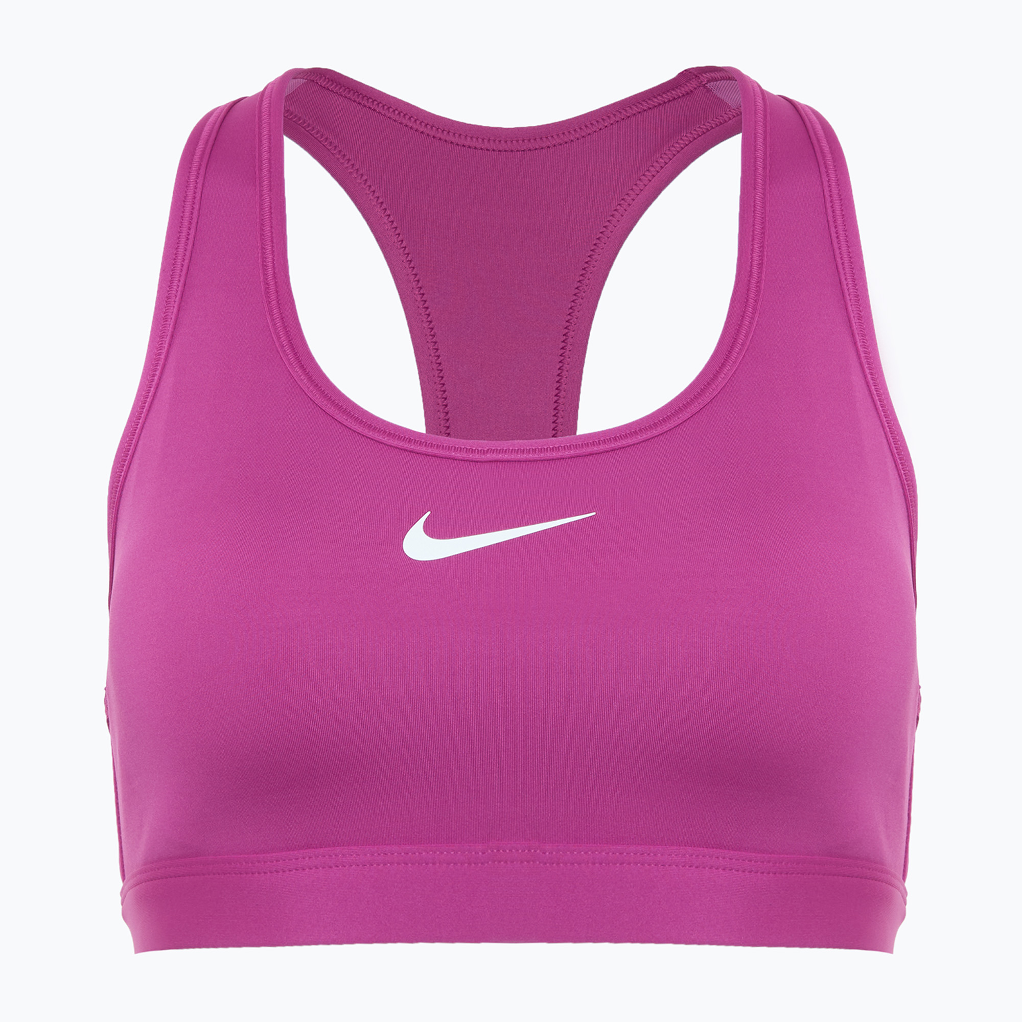 Biustonosz treningowy Nike Swoosh Medium Support hot fuchsia/white 