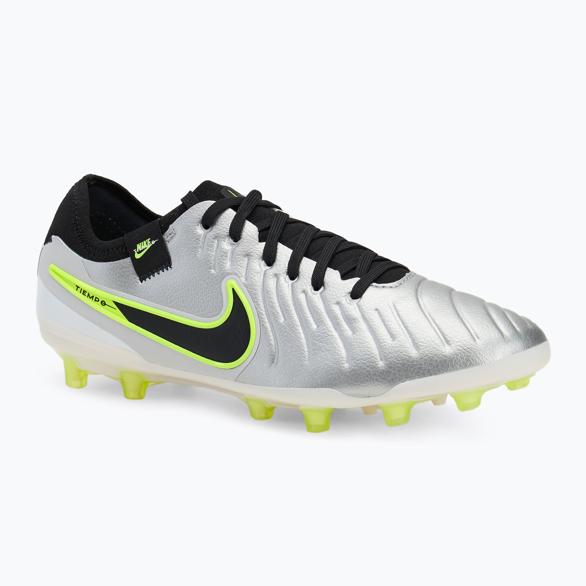 Buty piłkarskie męskie Nike Legend 10 Pro Ag-Pro metallic silver/ volt/ black 