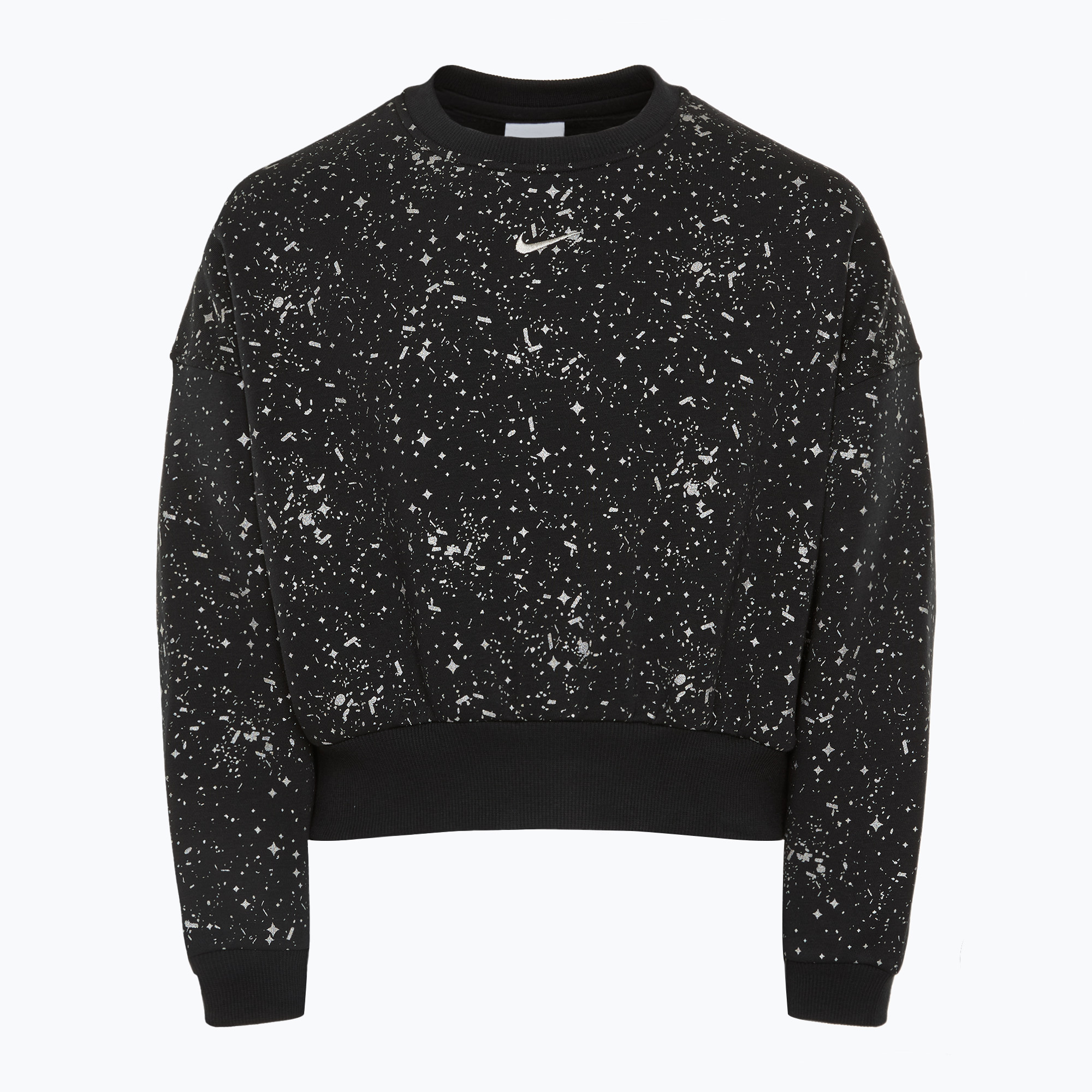 Bluza dziecięca Nike Sportswear Club Fleece black/metallic silver 