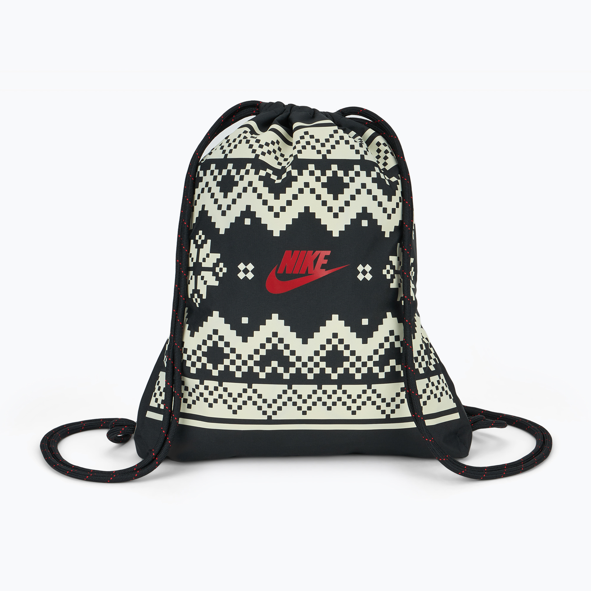 Hátizsák Nike Heritage 13 l black/coconut milk/university red (Heritage FZ7287)