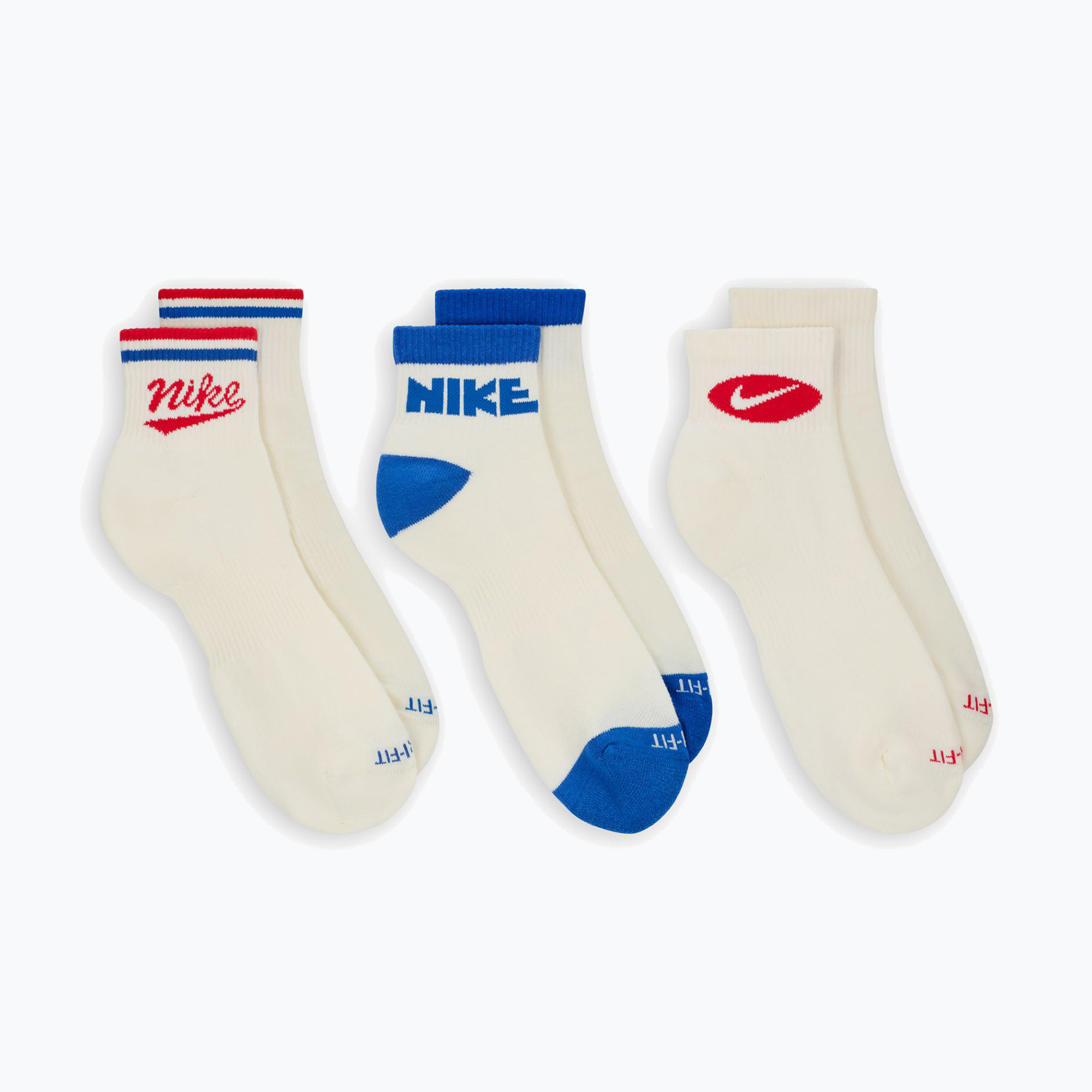 Férfi zokni Nike Everyday Plus Ankle 3 pár multicolor/901 (Everyday Plus Ankle HJ9340-901)
