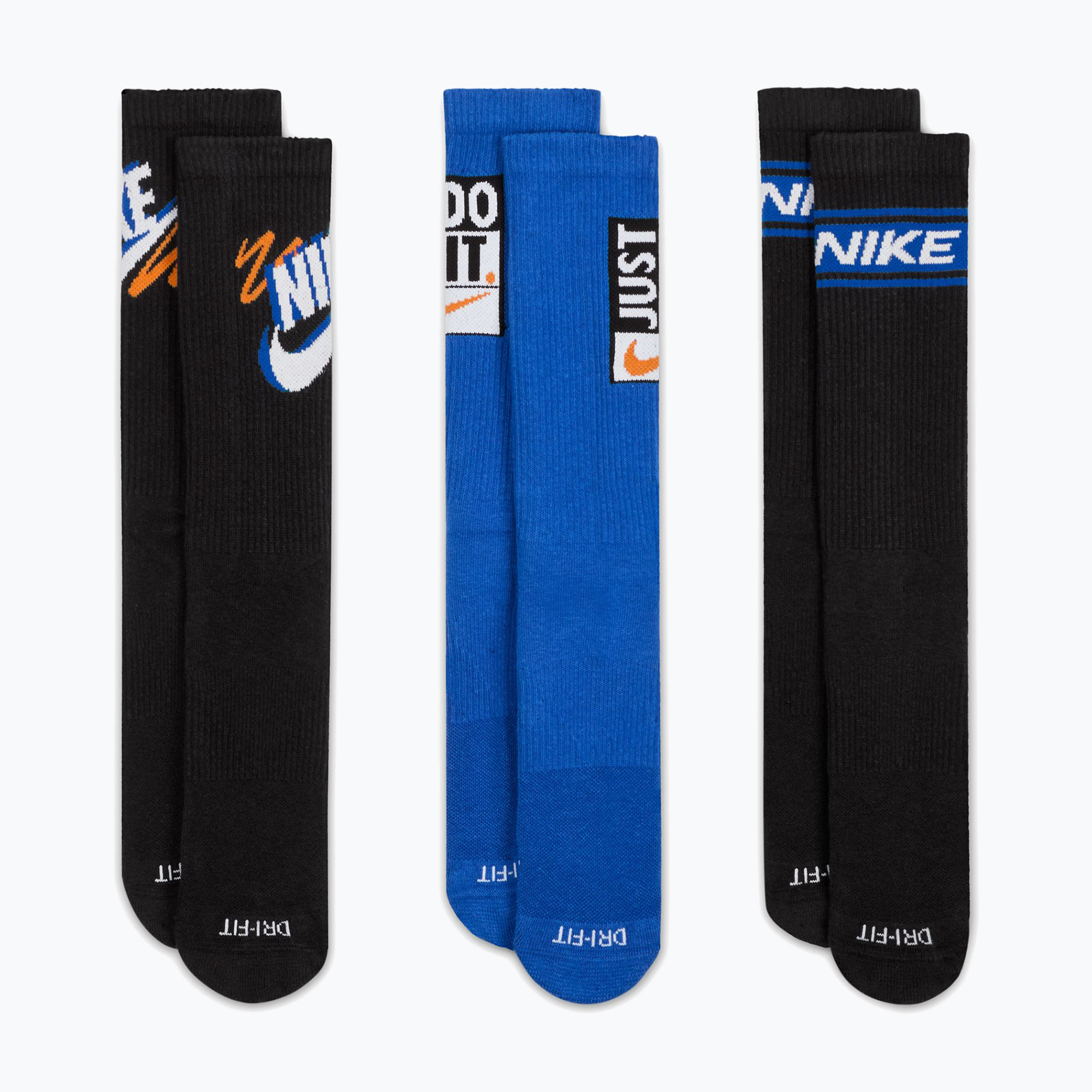 Zokni Nike Everyday Plus Crew 3 pár multi-color/902 (Everyday Plus Crew HJ9336)