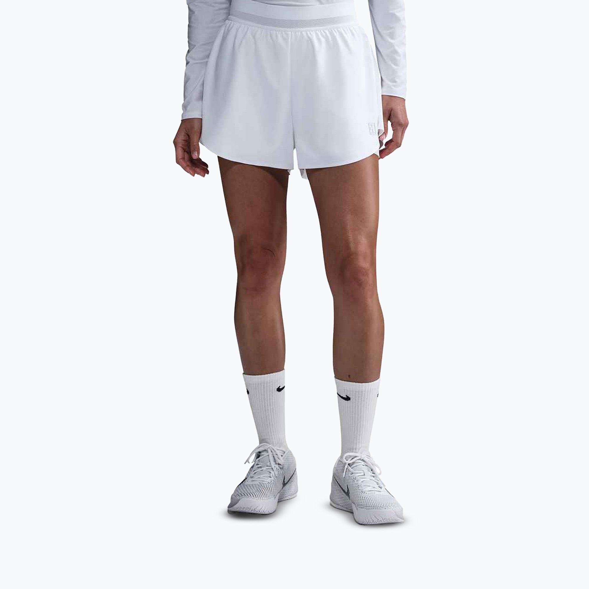 Spodenki tenisowe damskie Nike Court Dri-Fit Ace Advantage white/white 