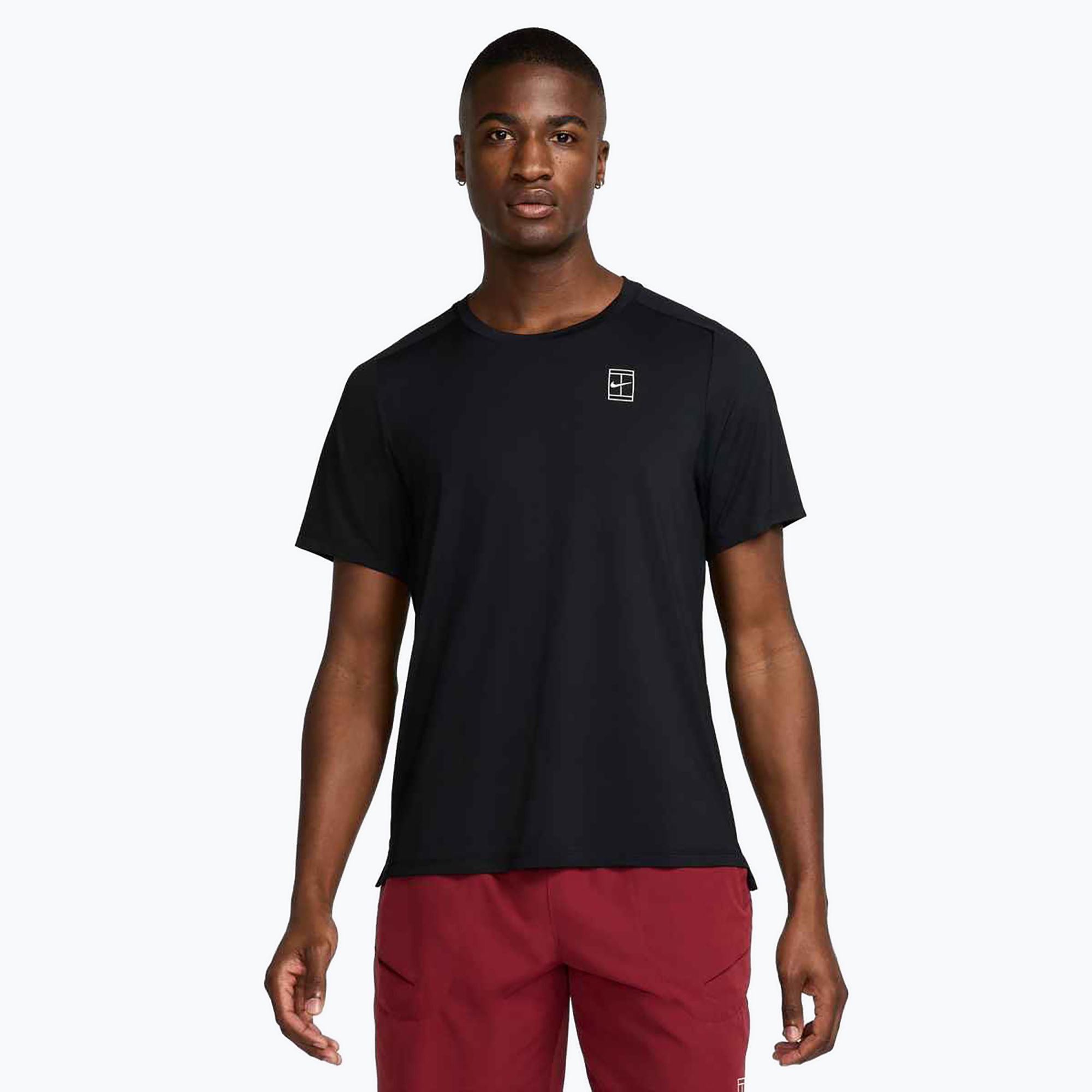 Koszulka tenisowa męska Nike Court Dri-Fit Advantage black/white 