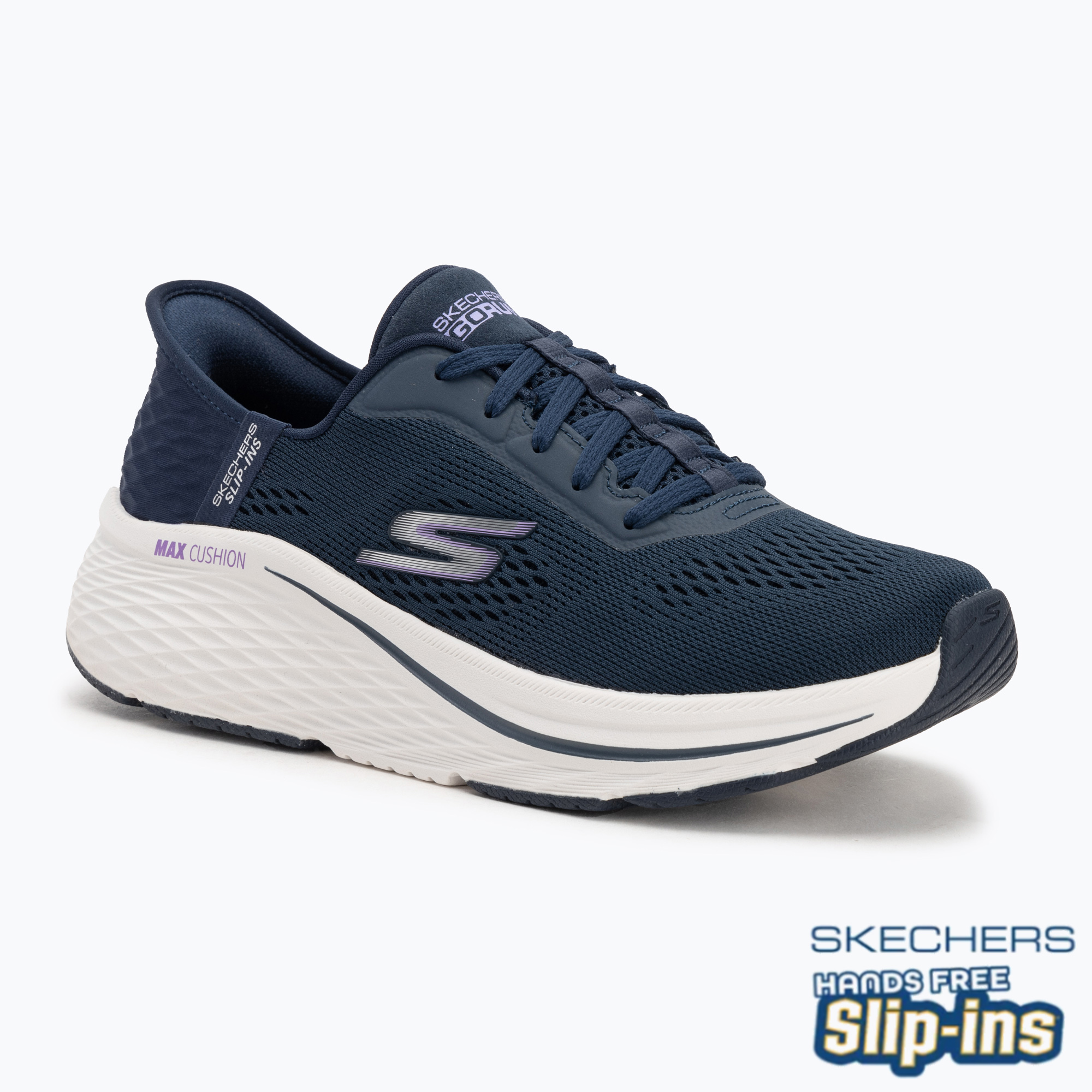 Buty damskie SKECHERS Max Cushioning Elite 2.0 Vanish navy/lavender 
