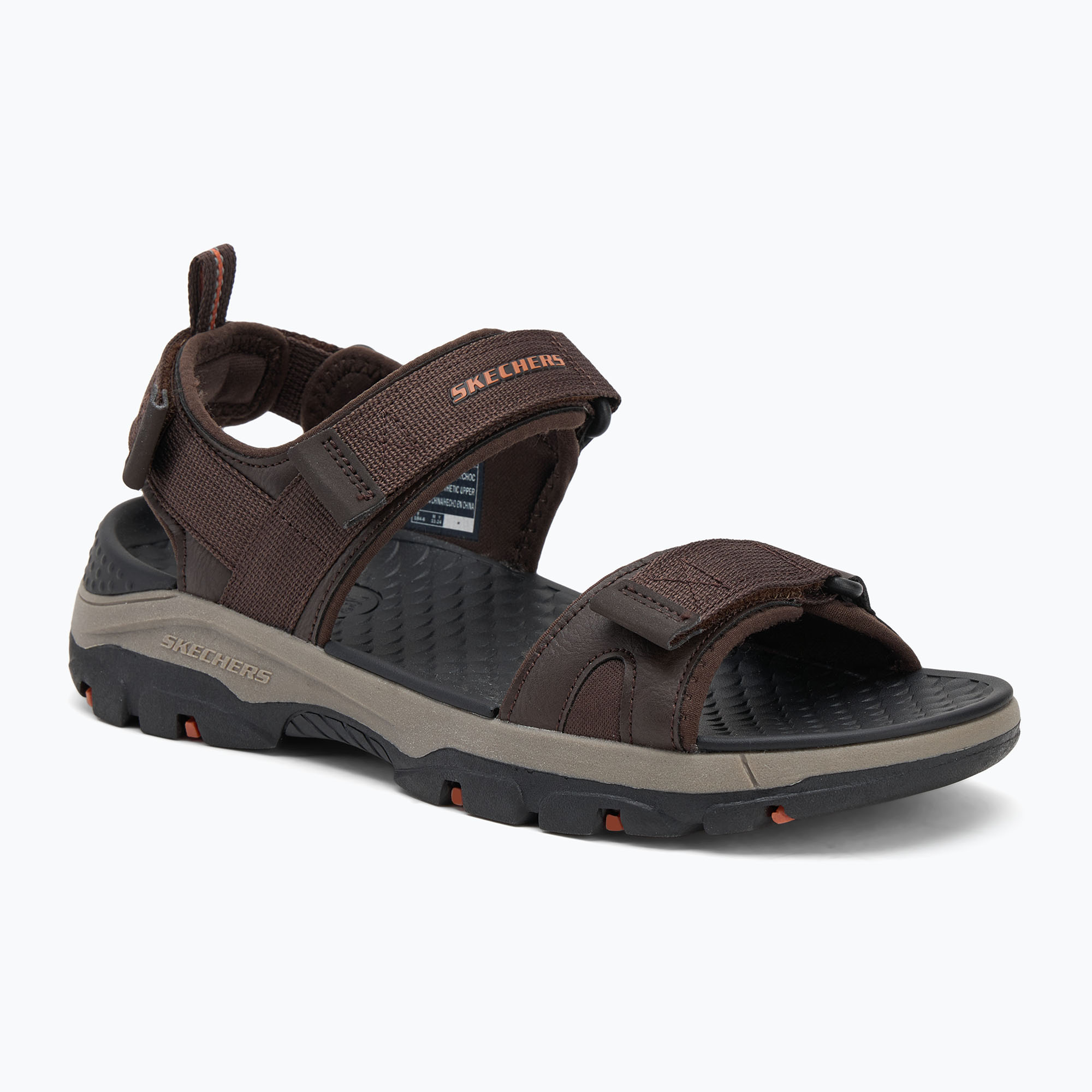 SKECHERS Tresmen Ryer sandali da uomo cioccolato (44 EU) (Tresmen Ryer 205112 CHOC)
