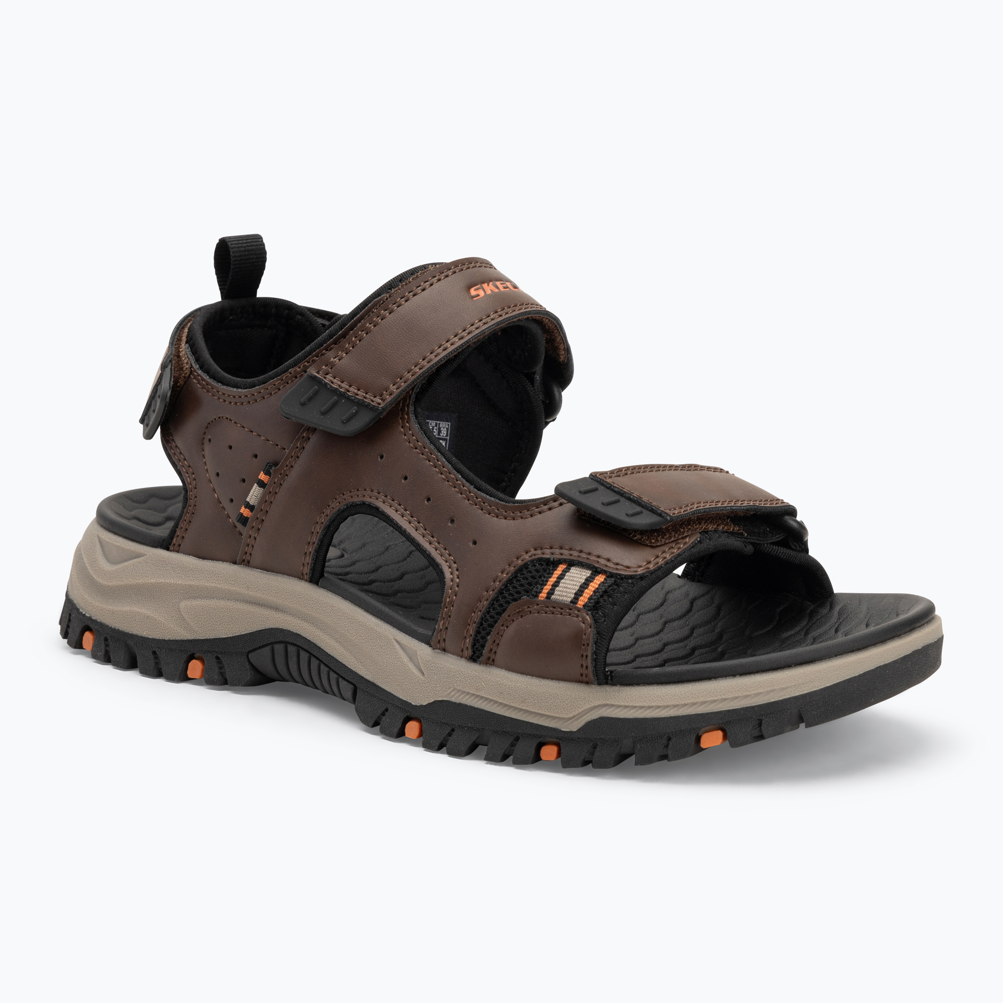 SKECHERS sandali da uomo Prewitt Rigdon marrone (42.5 EU) (Prewitt Rigdon 205139 BRBK)