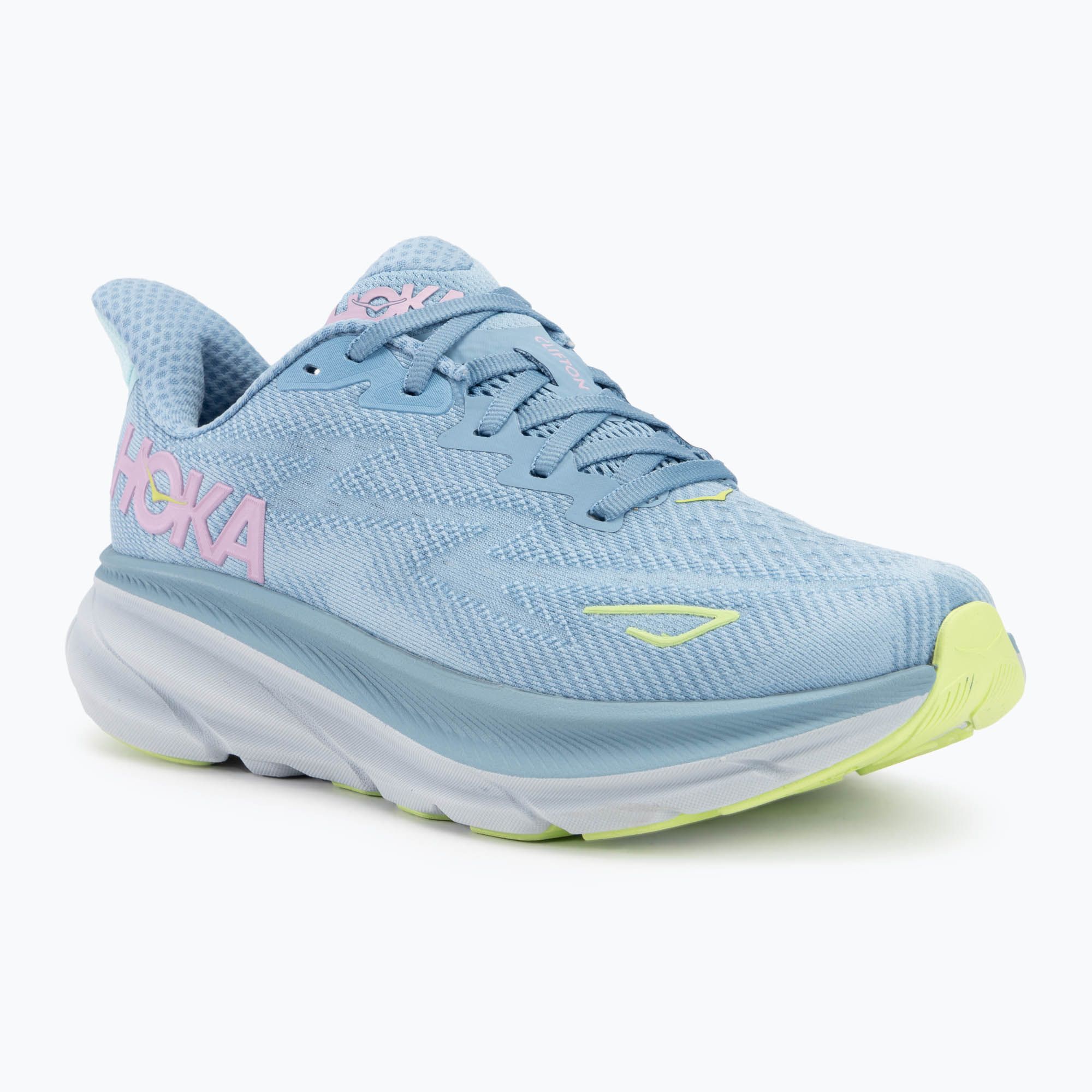 Buty do biegania damskie HOKA Clifton 9 Wide dusk/pink twilight 