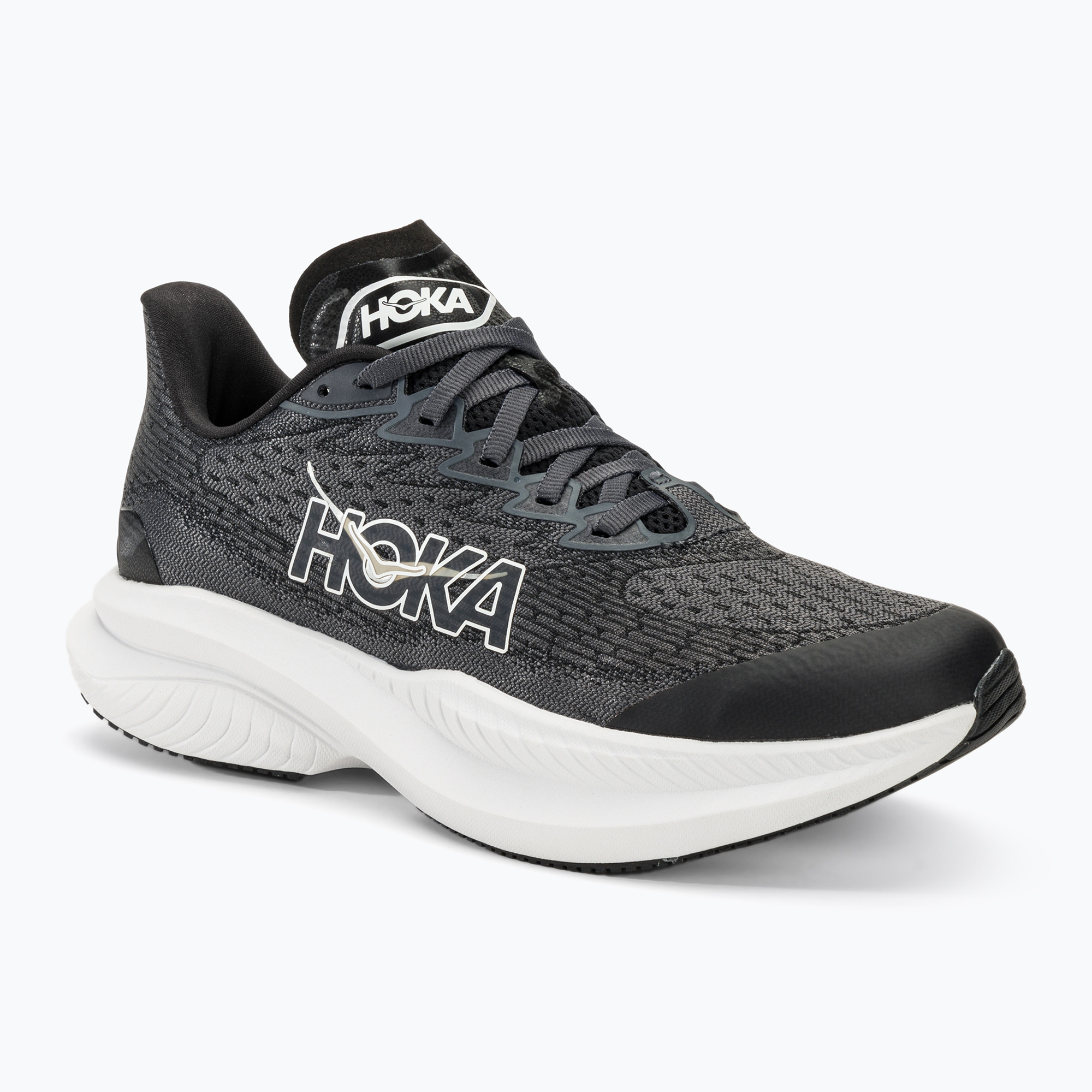 Buty do biegania dziecięce HOKA Mach 6 black/white 