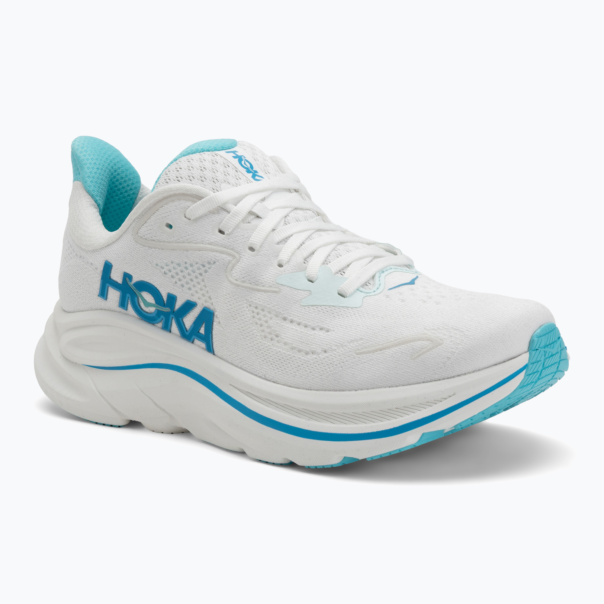 Buty do biegania męskie HOKA Clifton 10 white/skyward blue 
