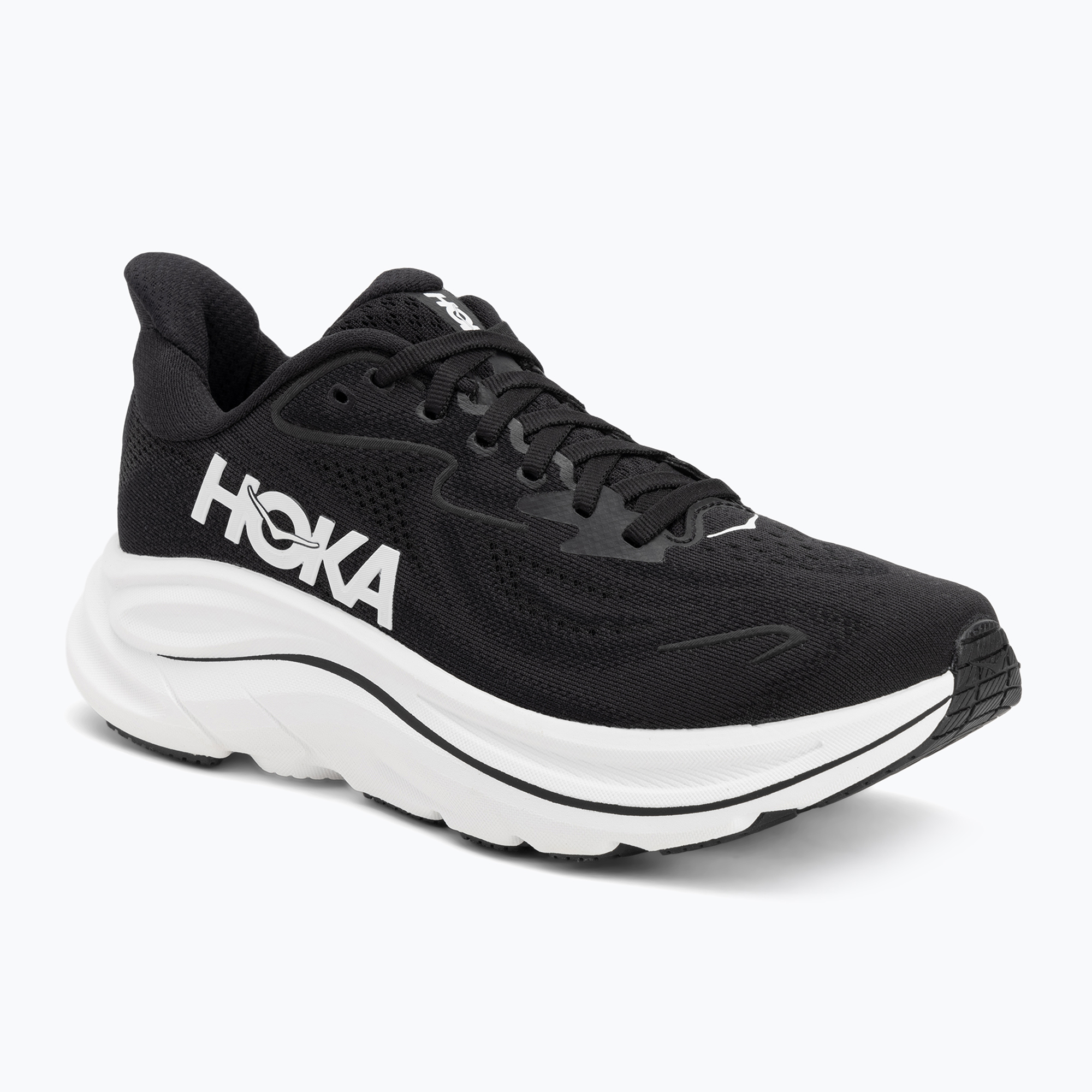 Buty do biegania damskie HOKA Clifton 10 black/white 