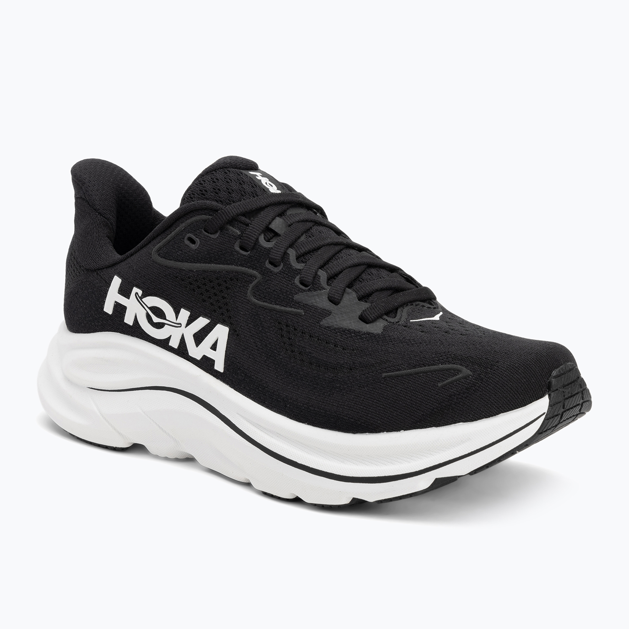 Buty do biegania damskie HOKA Clifton 10 Wide black/white 
