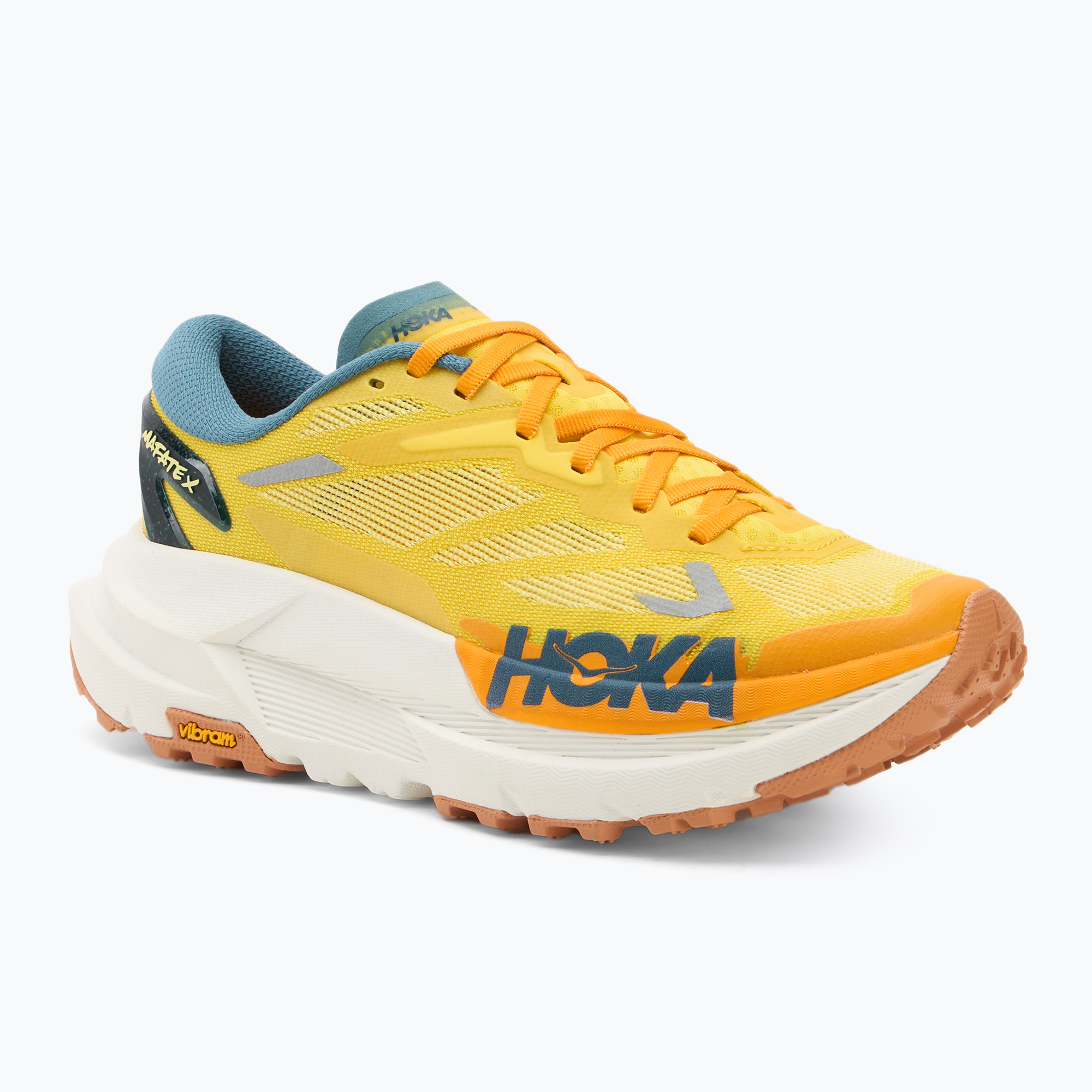 Buty do biegania męskie Hoka Mafate X zest/mountain fog 