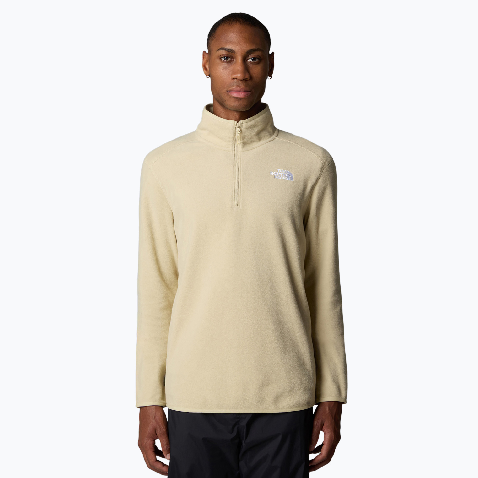 Bluza męska The North Face 100 Glacier 1/4 Zip zion orange/concrete grey 