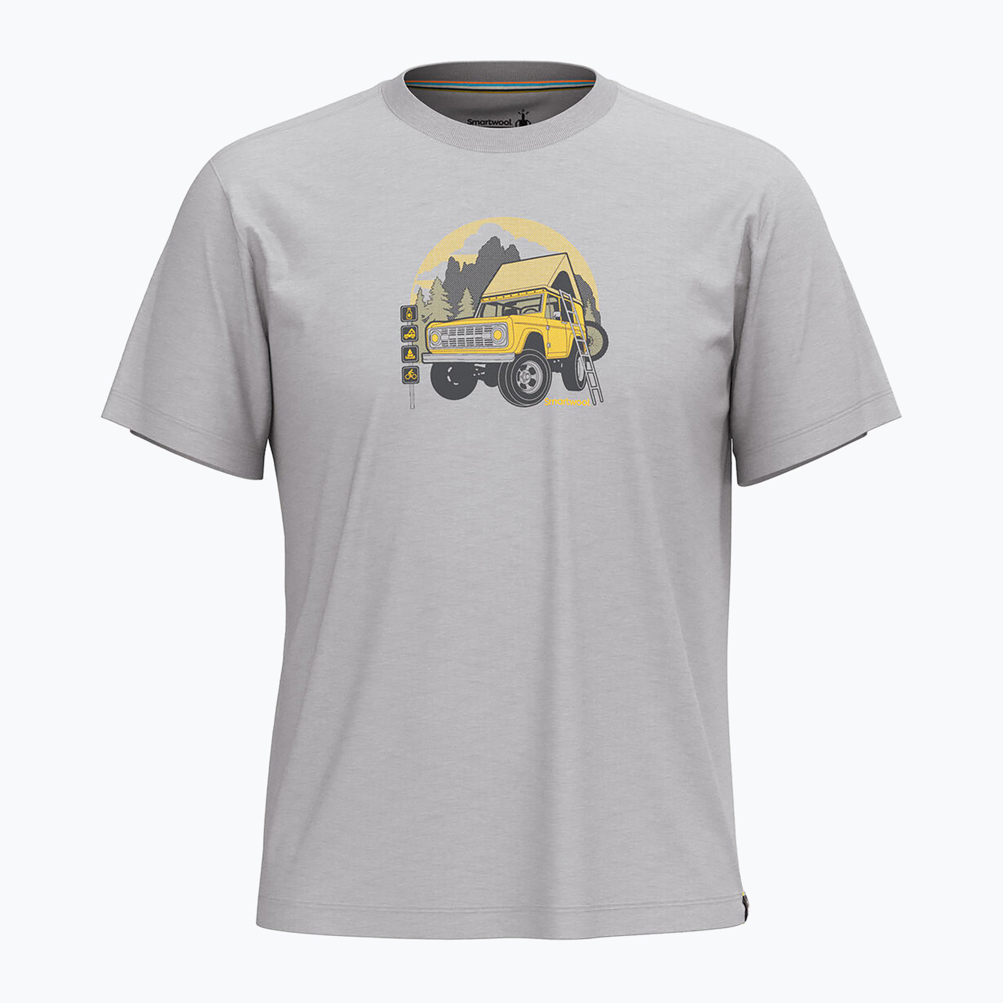 Koszulka trekkingowa Smartwool Long Weekend Graphic Tee light gray heather 