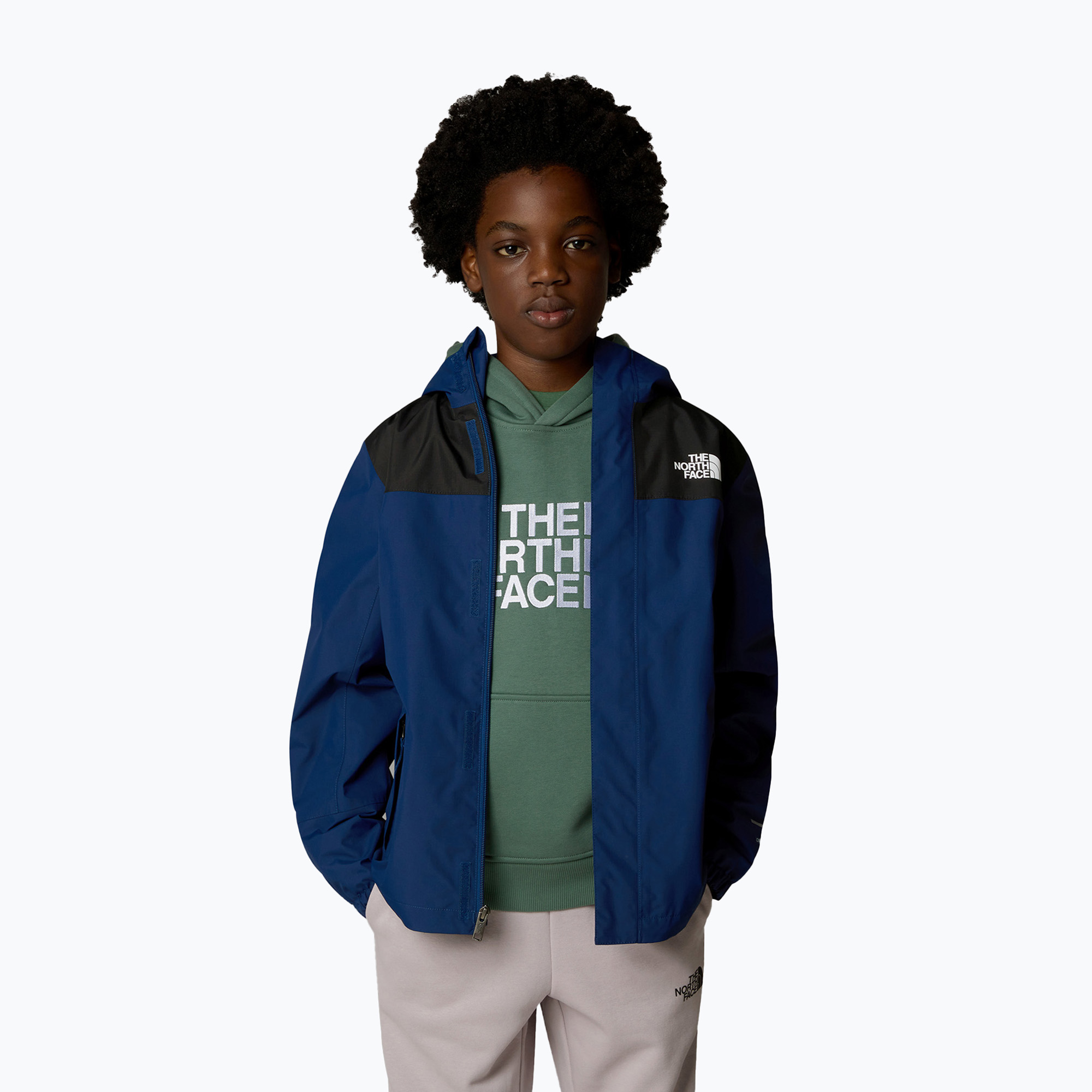 Kurtka przeciwdeszczowa dziecięca The North Face Antora estate blue 