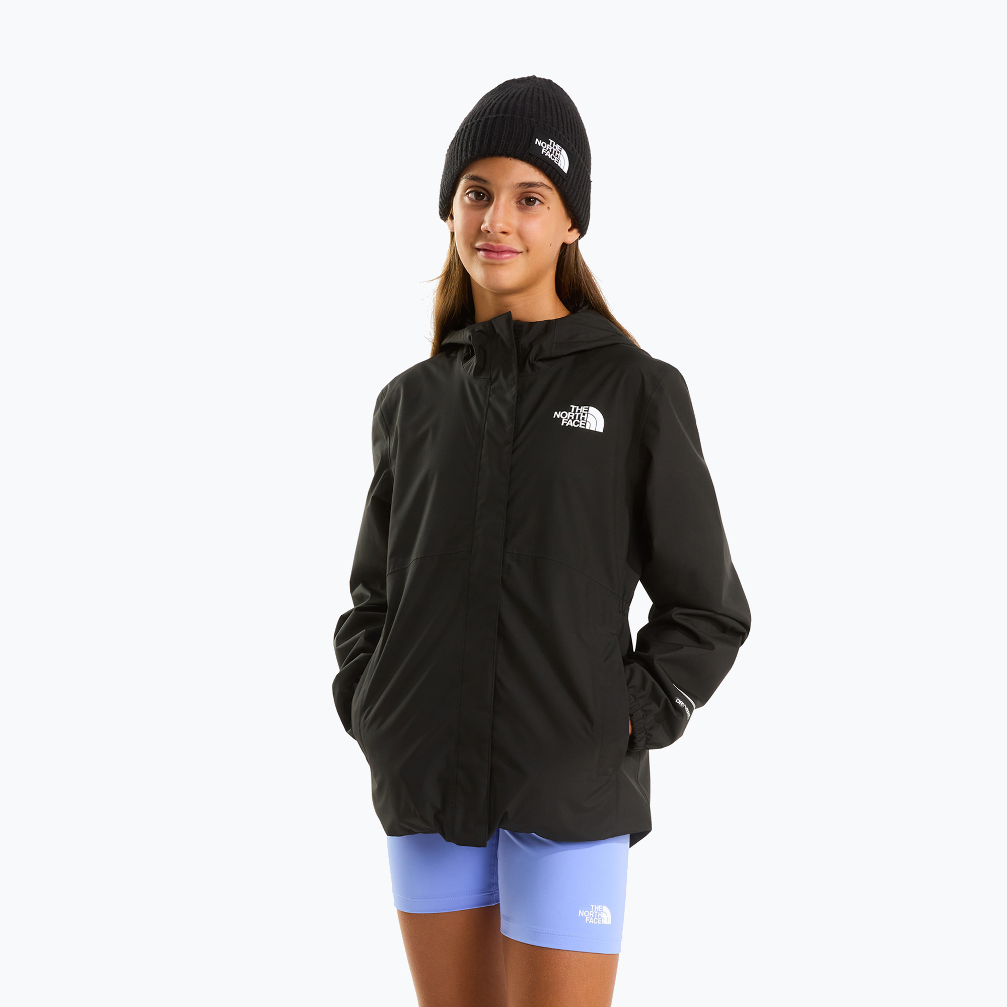 Kurtka przeciwdeszczowa dziecięca The North Face Antora tnf black/tnf black 