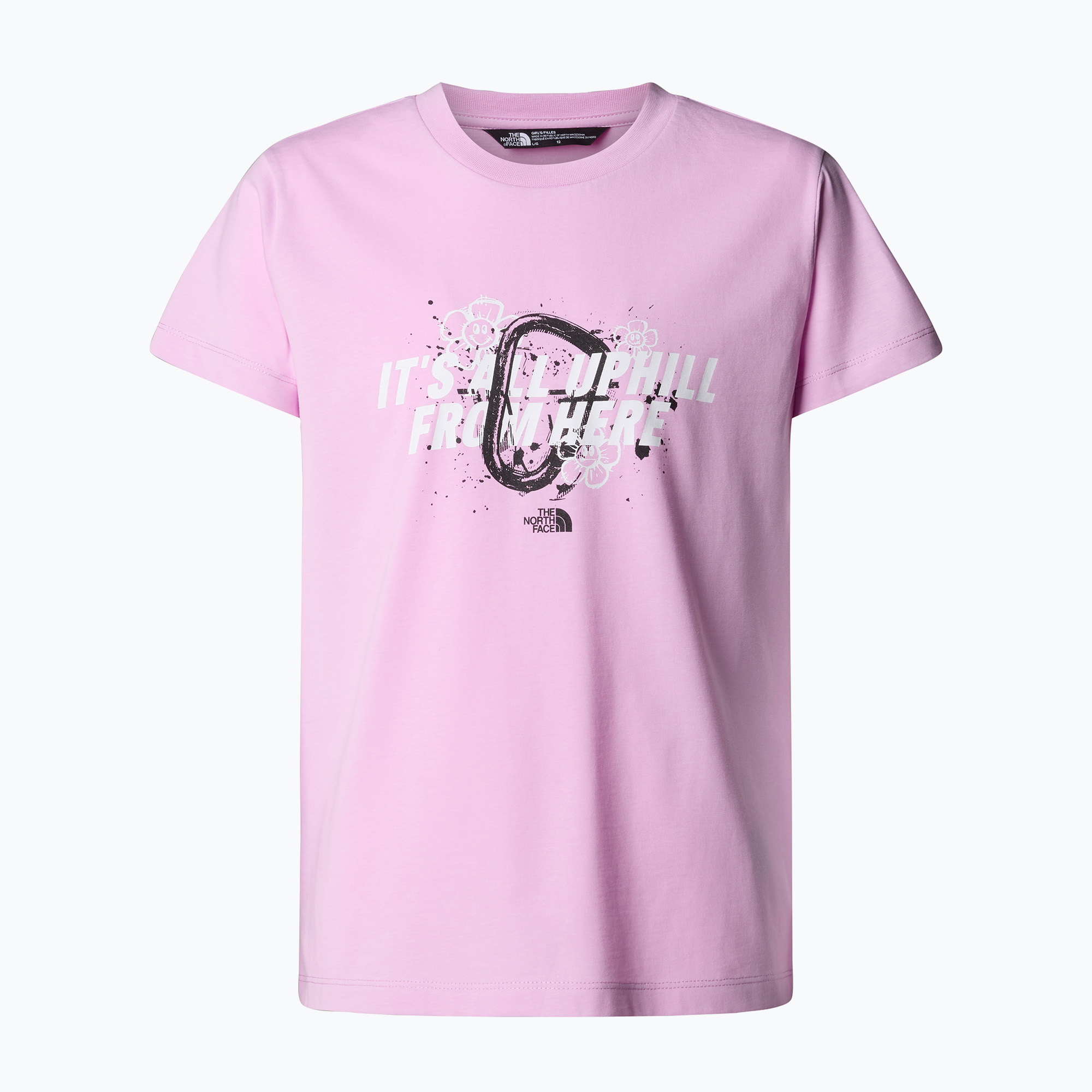 Детска тениска The North Face Graphic Relaxed Tee cyber pink
